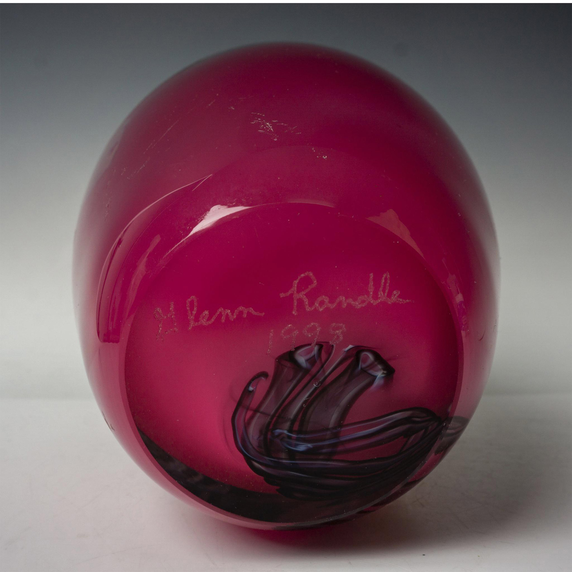 Glenn Randle Art Glass Vase, Signed - Image 4 of 4