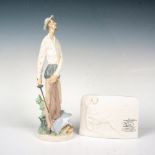 2pc Lladro Porcelain Don Quixote Figurine + Plaque - Lladro Porcelain Figurine