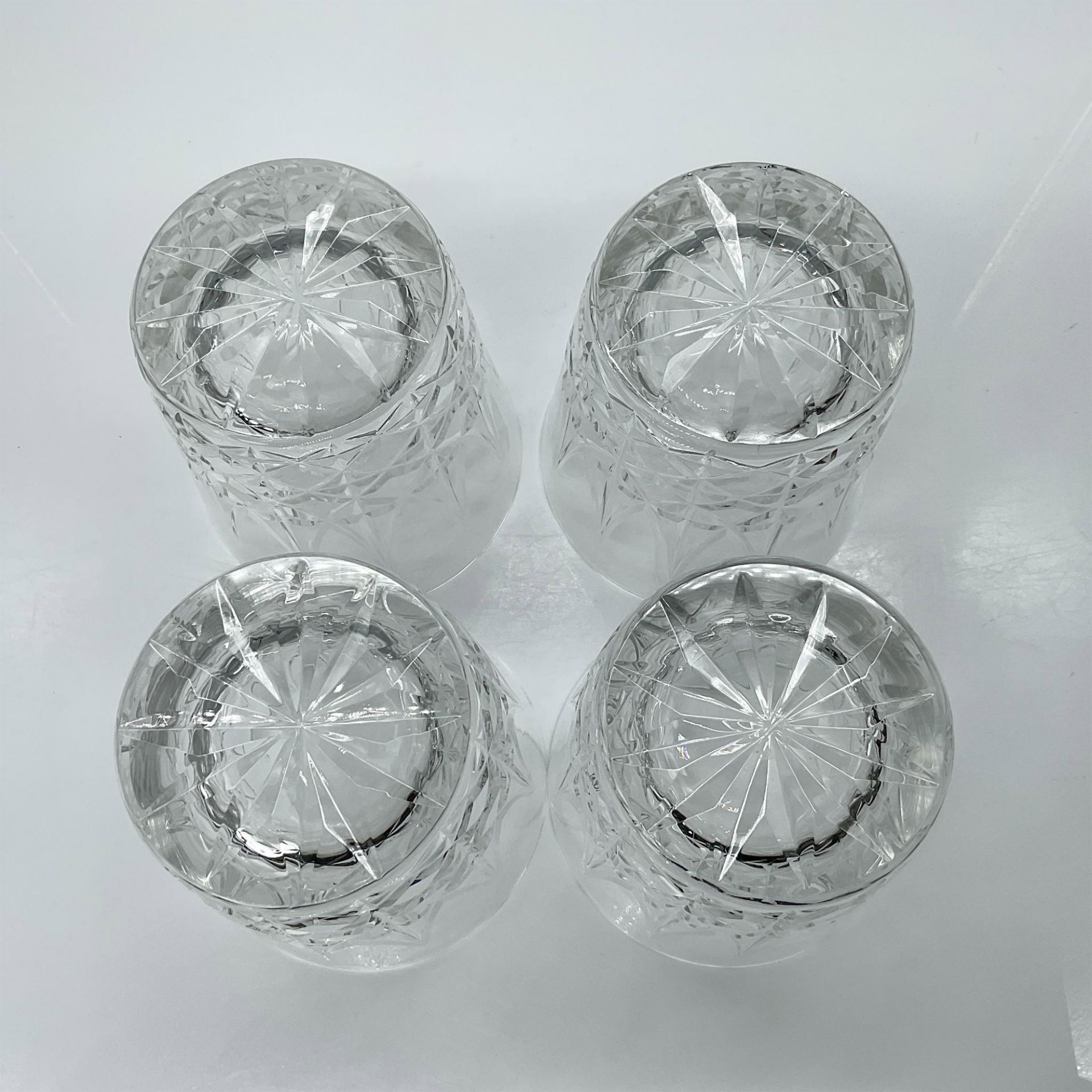 4pc Baccarat Crystal Rocks Glasses - Bild 3 aus 5