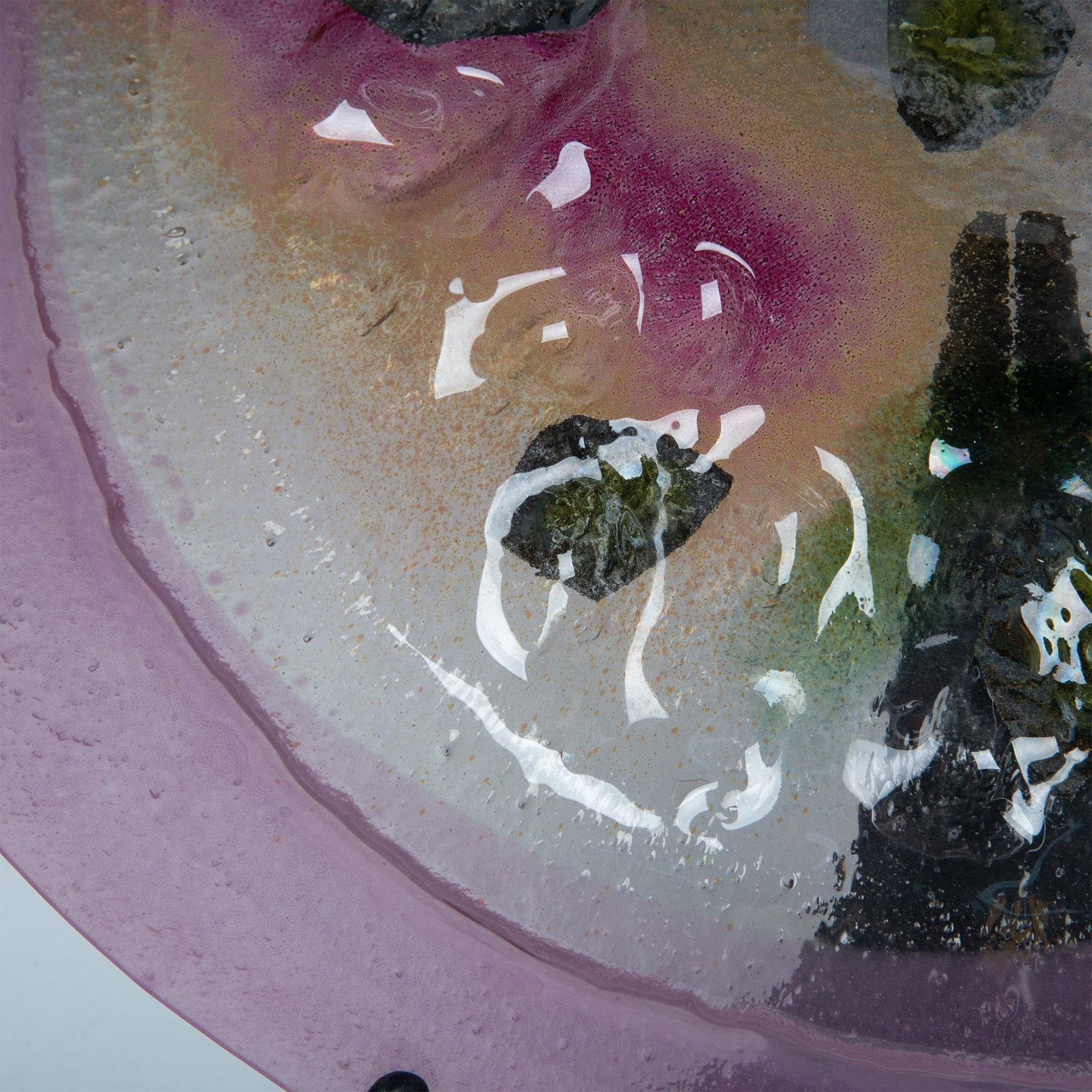Hannah Bahral Fused Art Glass Bowl - Image 3 of 5