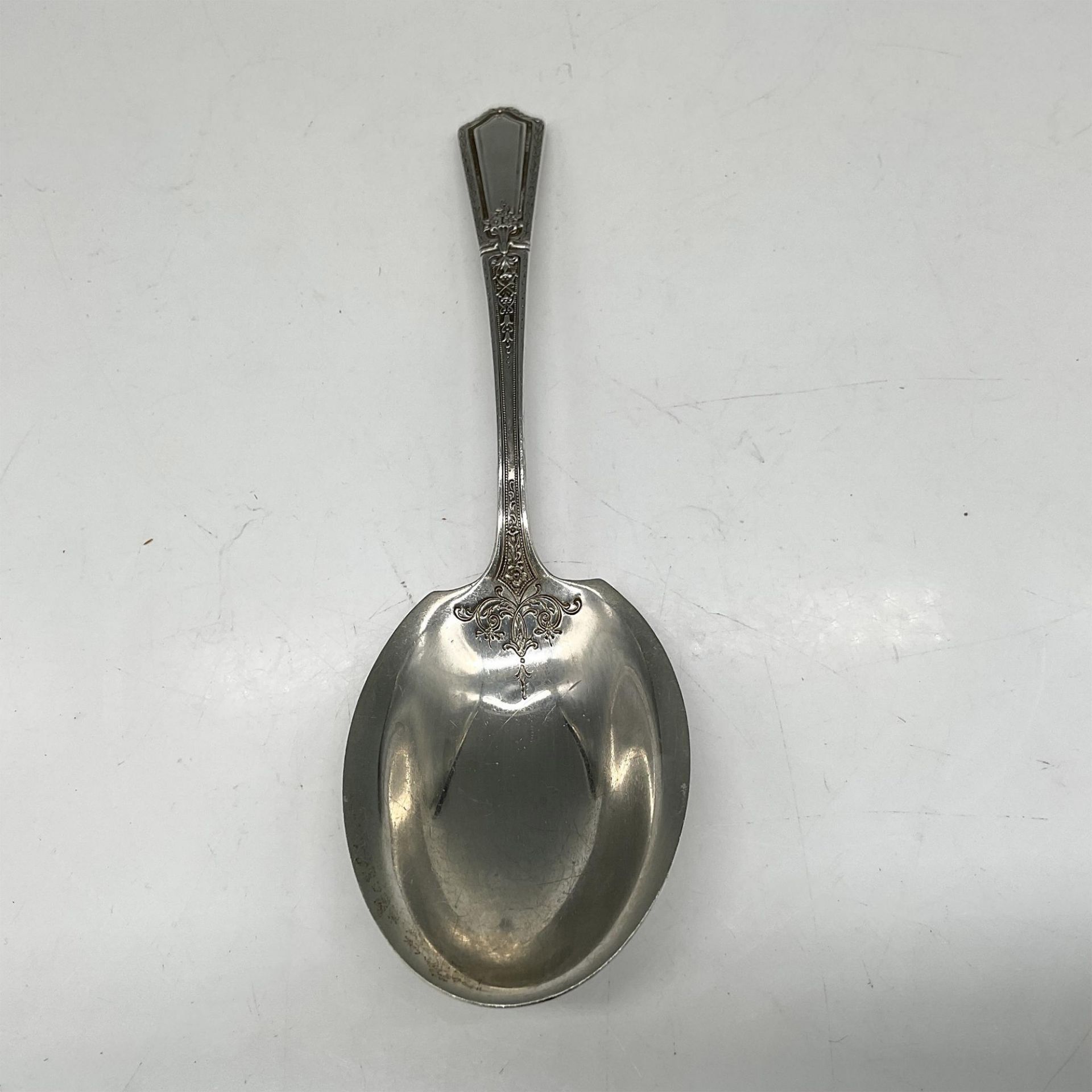 American Sterling Silver Serving Spoon - Bild 2 aus 3