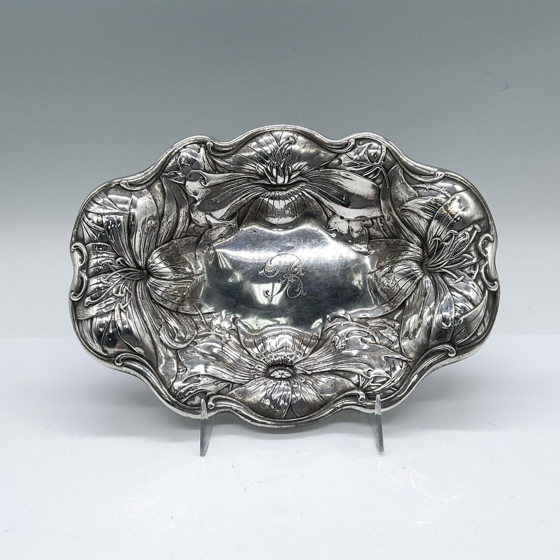 Gorham Sterling Silver Floral Bowl - Bild 2 aus 4