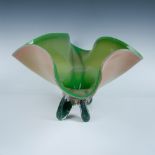 Ed Branson Art Glass Tropical Bowl, Melon, Signed