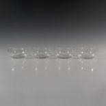 4pc Baccarat Crystal Finger Bowl, Perfection Pattern