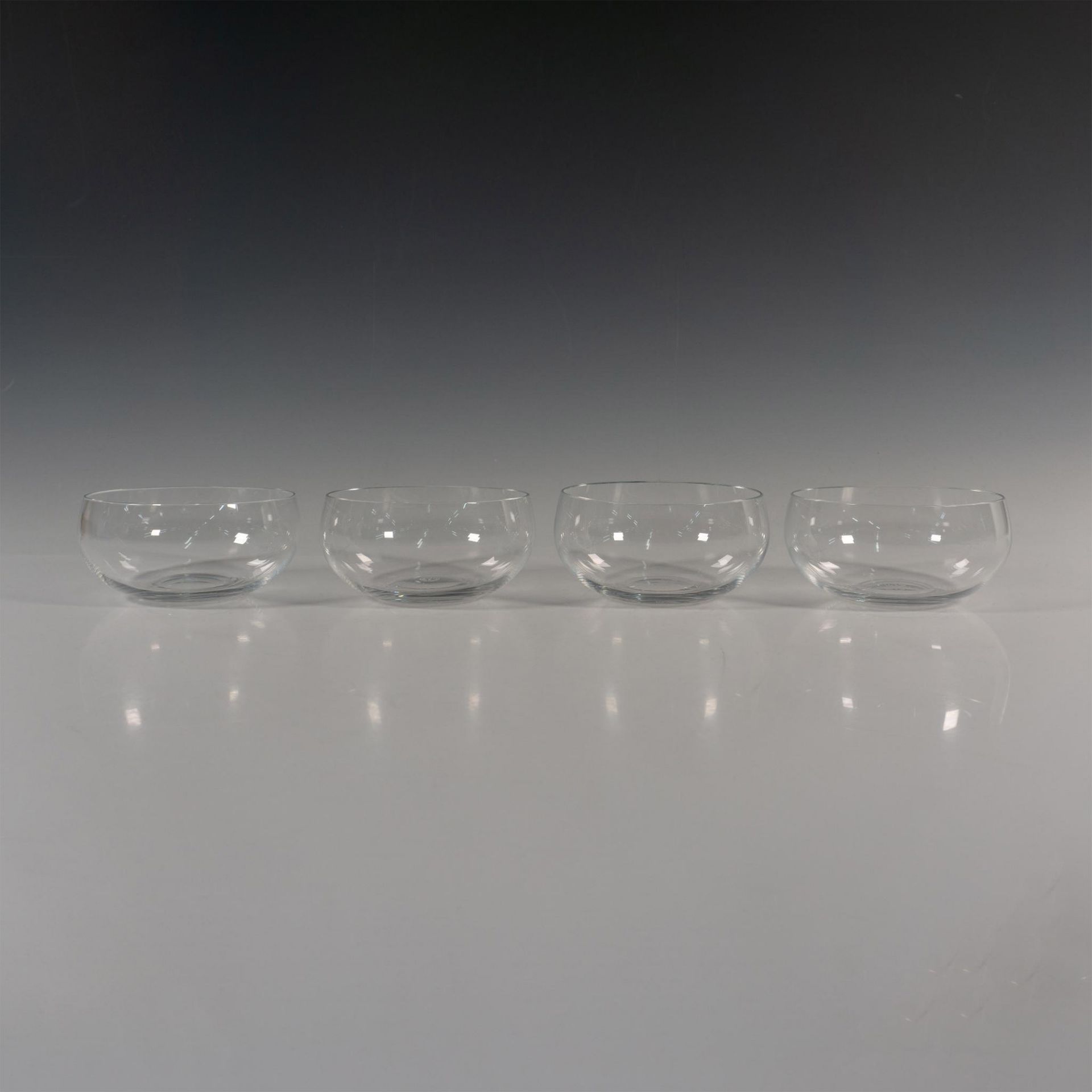 4pc Baccarat Crystal Finger Bowl, Perfection Pattern