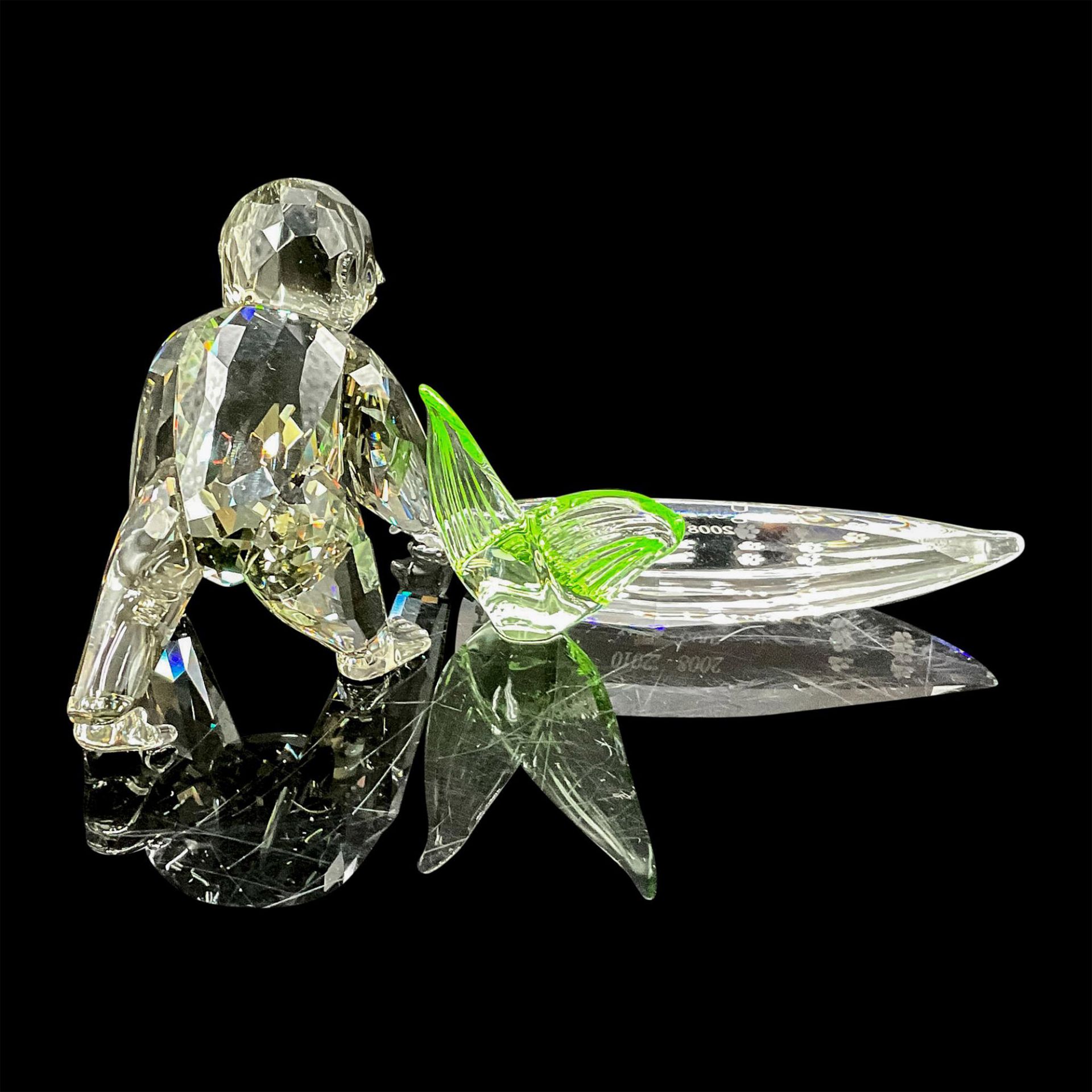 Swarovski Crystal Figurine + Plaque, Gorilla Cub - Image 2 of 5