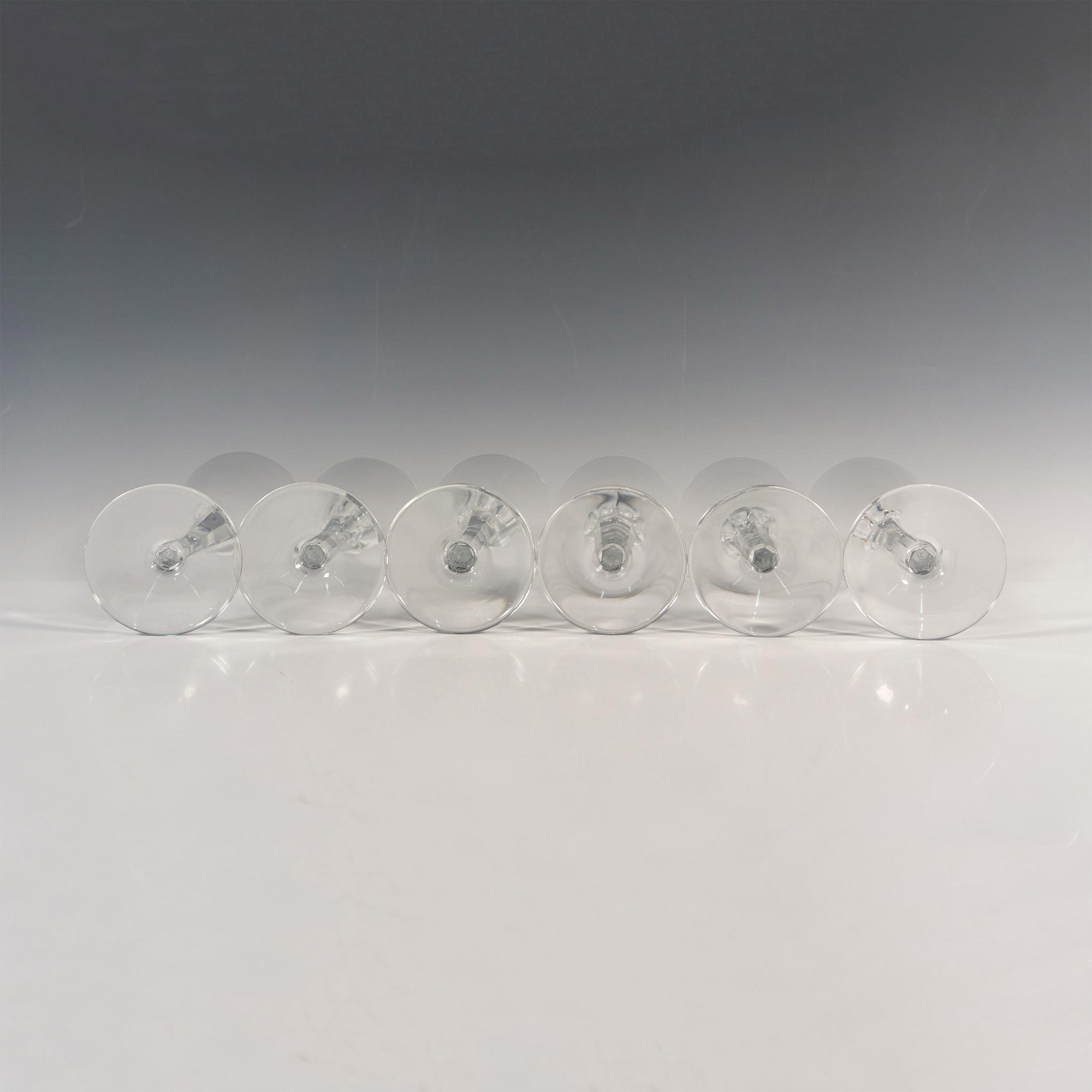 6pc Baccarat Wine Glasses - Image 2 of 3