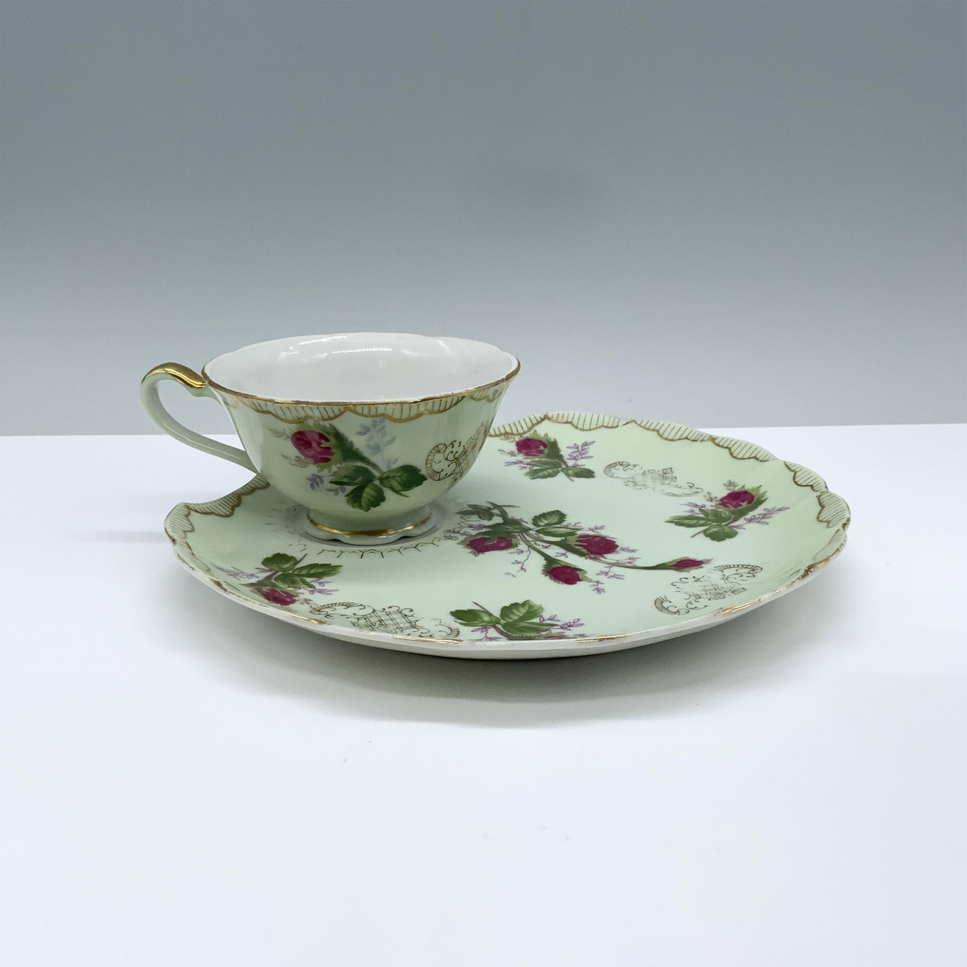 2pc Lefton China Teacup and Luncheon Set