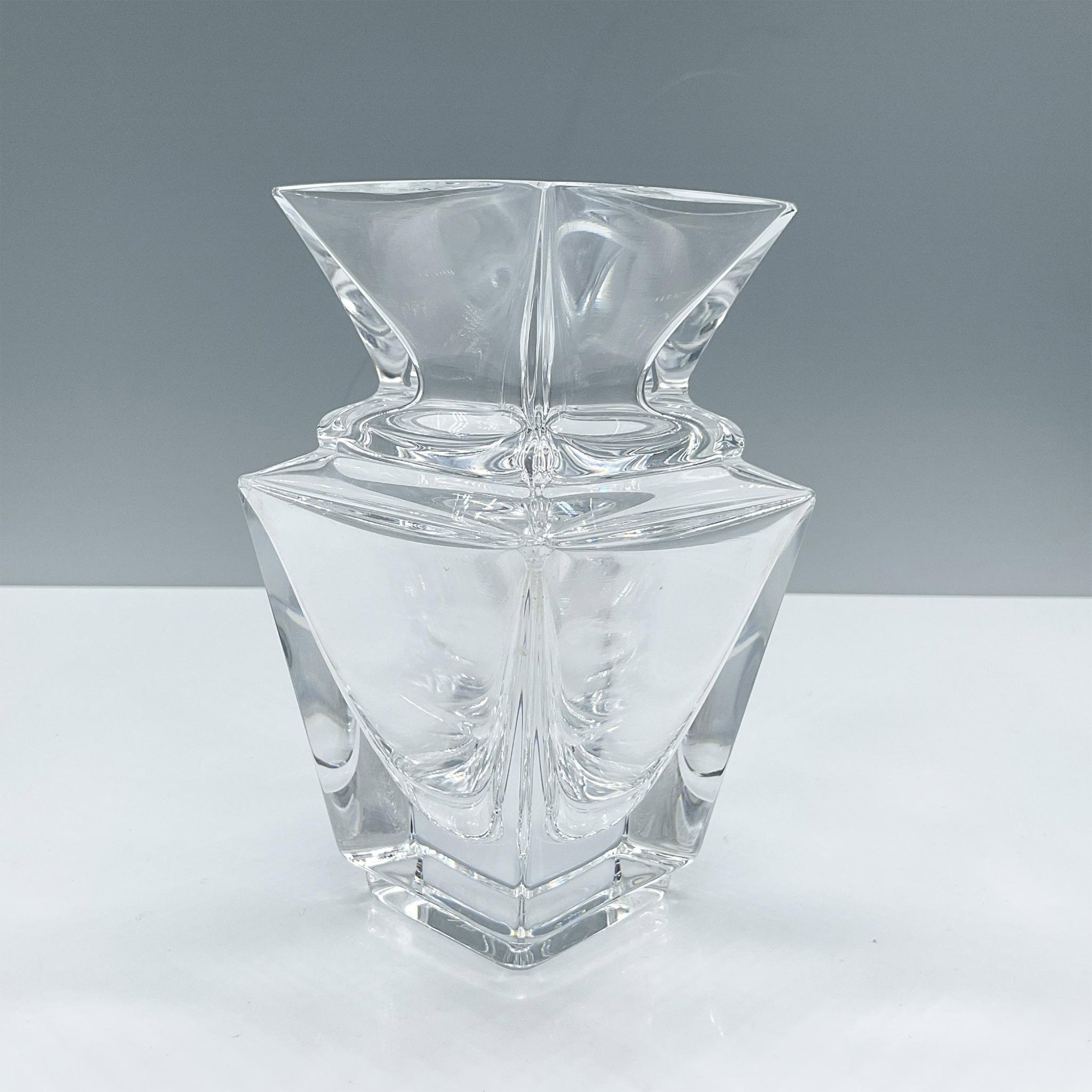 Sevres France Crystal Vase, Square - Image 2 of 4