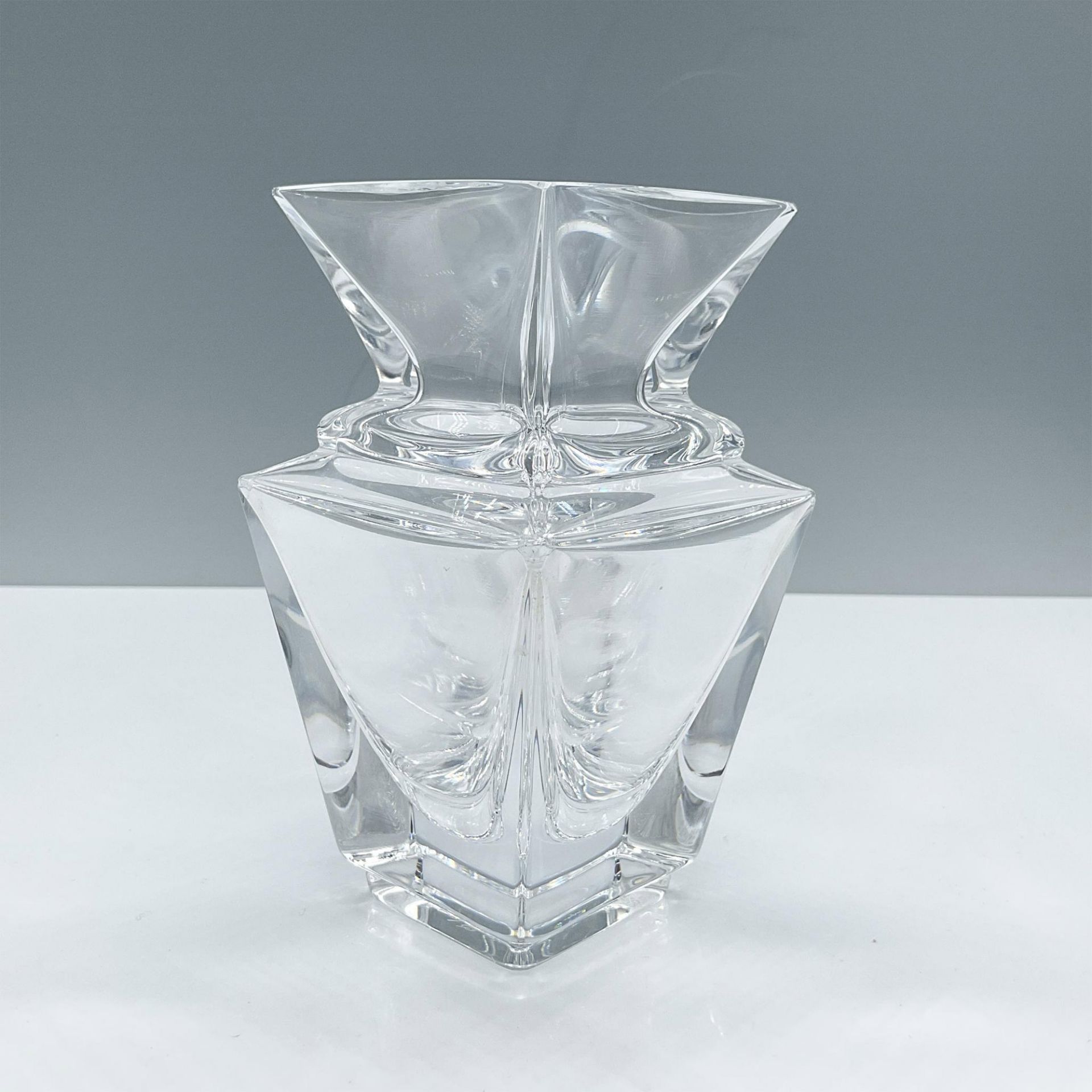 Sevres France Crystal Vase, Square - Bild 2 aus 4