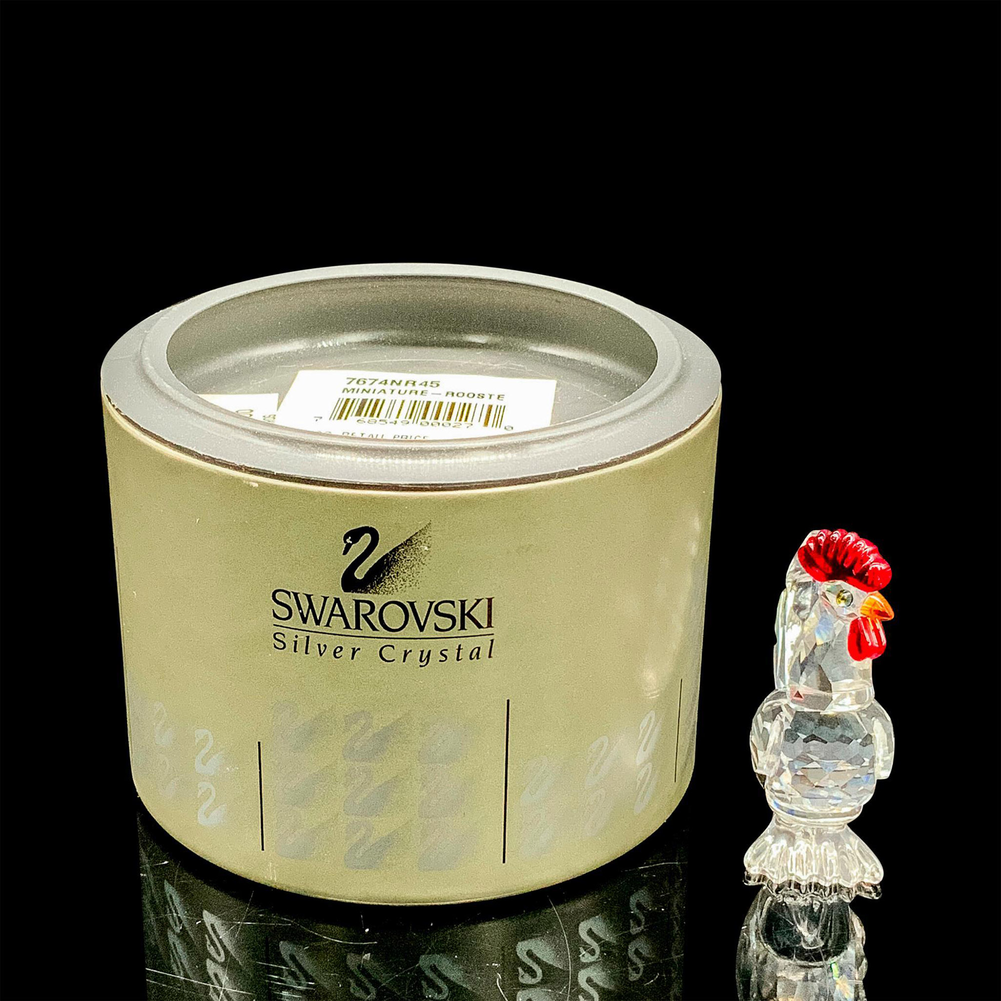 Swarovski Silver Crystal Figurine, Rooster 247759 - Image 3 of 3