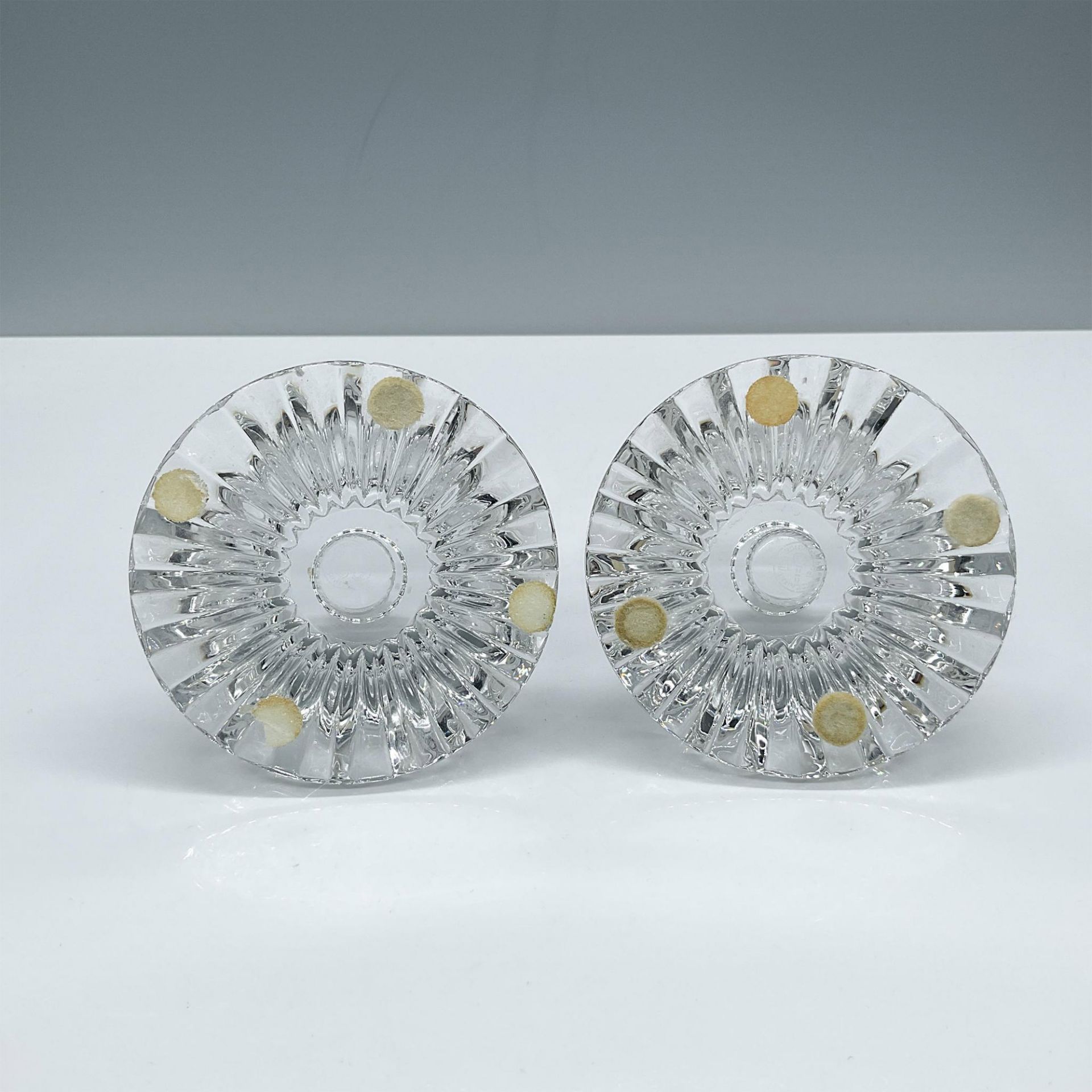 Pair of Baccarat Crystal Candle Holders, Massena - Image 2 of 3