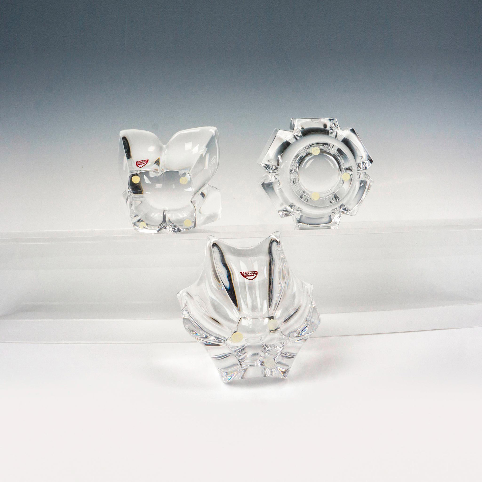 3pc Orrefors Crystal Assorted Bowls - Image 3 of 3