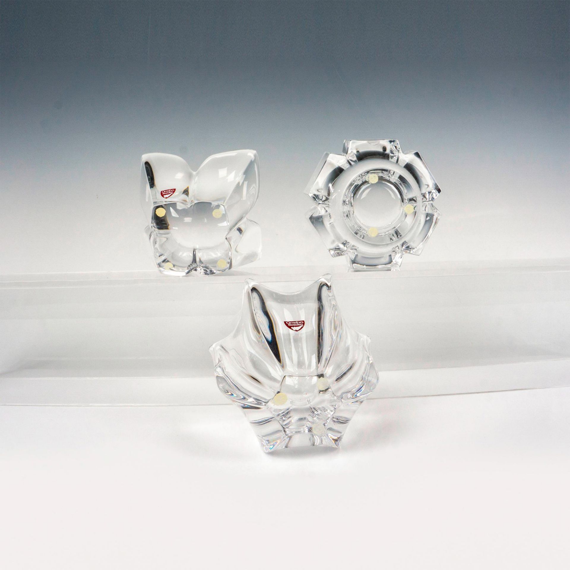 3pc Orrefors Crystal Assorted Bowls - Bild 3 aus 3