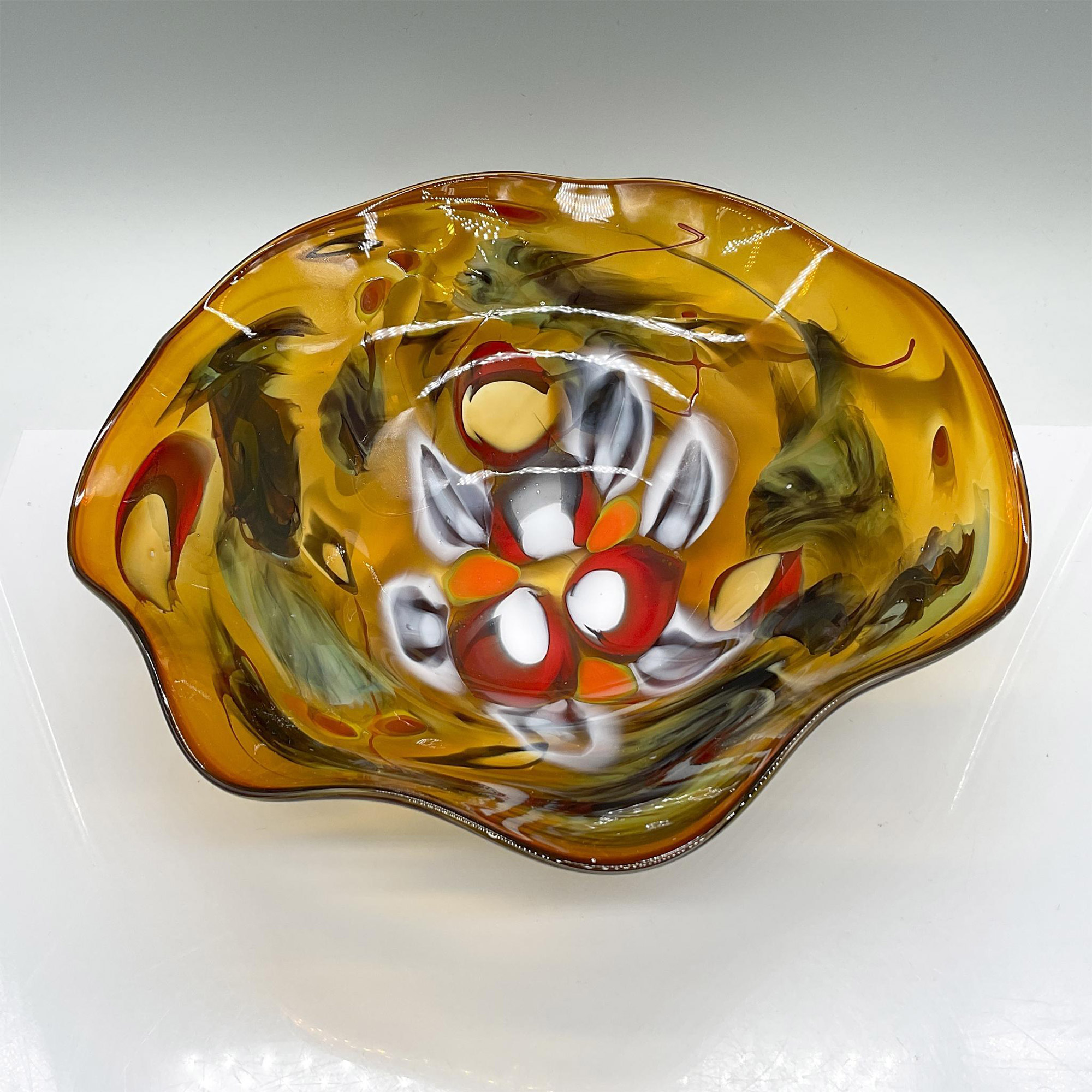 Steve Palmer Star Glass Works Design Bowl, Signed - Image 2 of 4