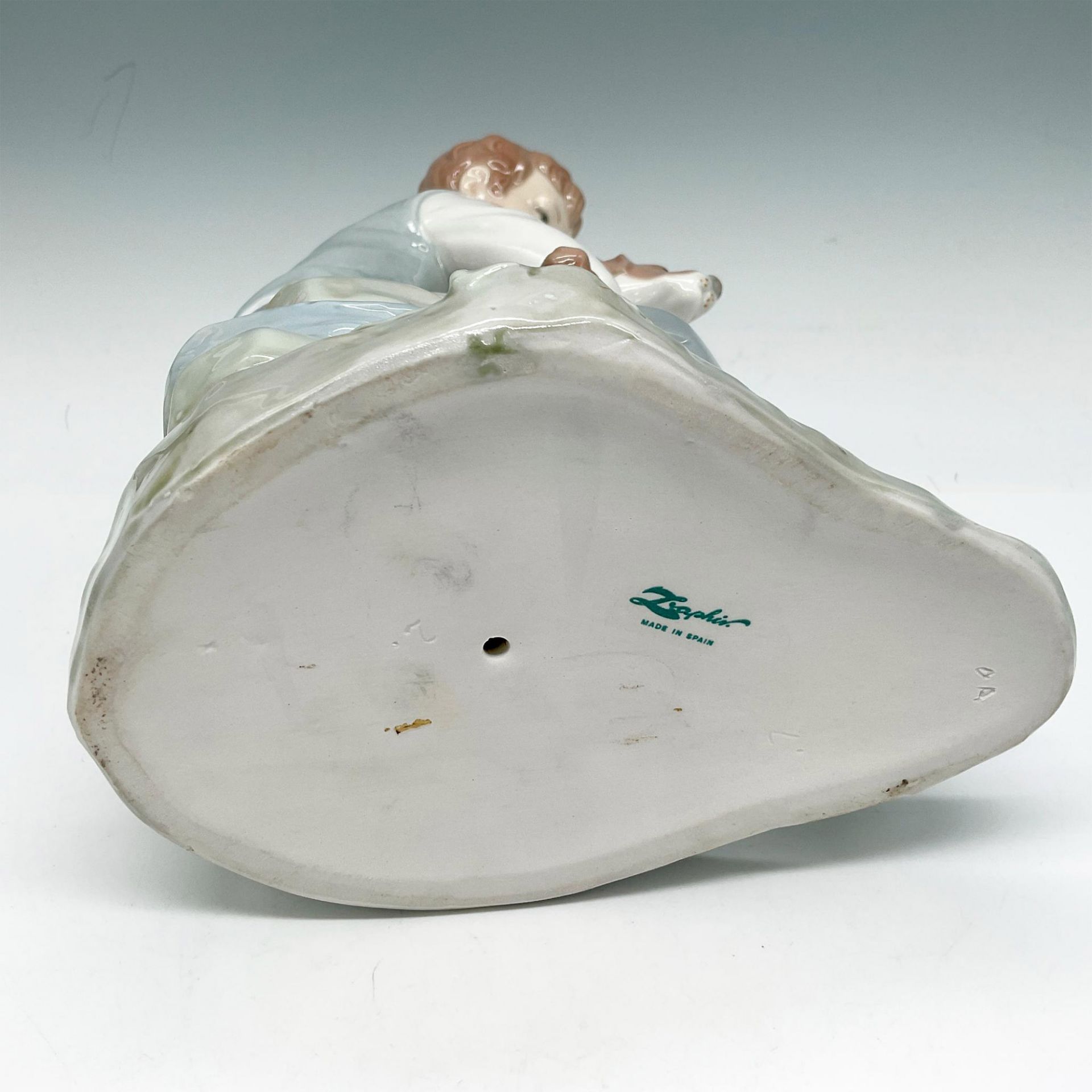 Zaphir Porcelain Figurine, Boy with Dog - Image 4 of 4