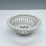 Herend Porcelain Braided Basket, Queen Victoria 7372/VBO