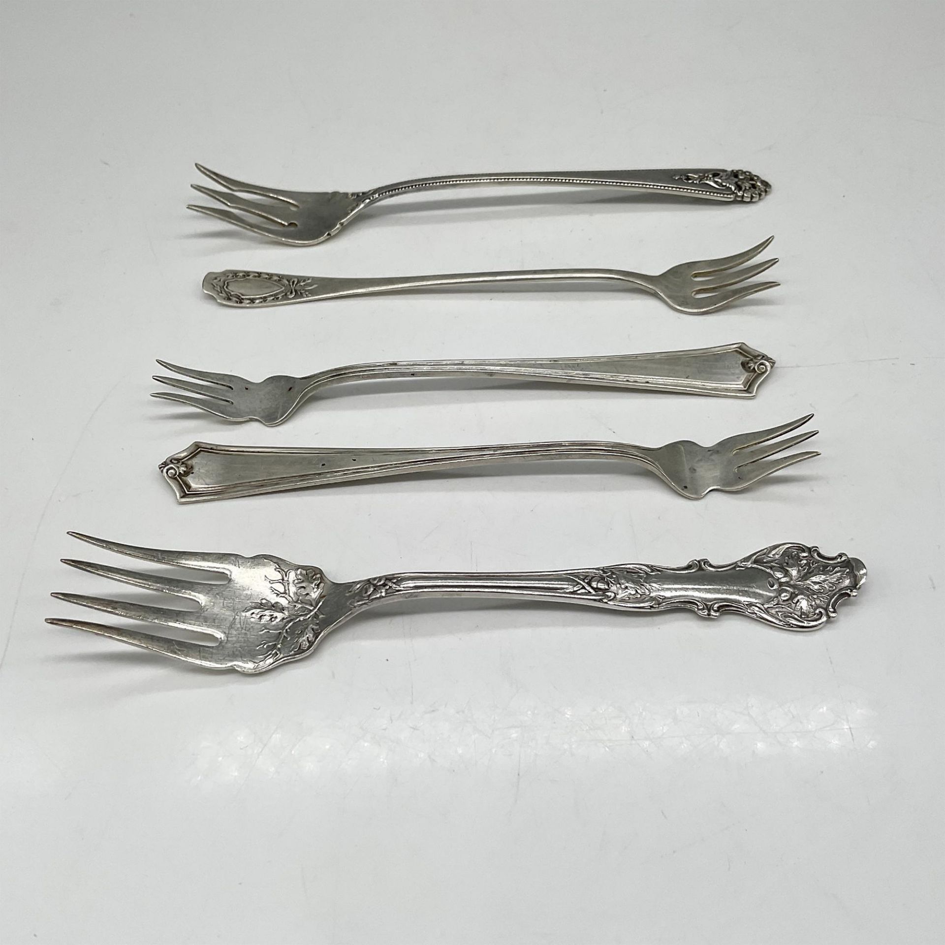 5pc Sterling Silver Hor d' Oeuvre Forks