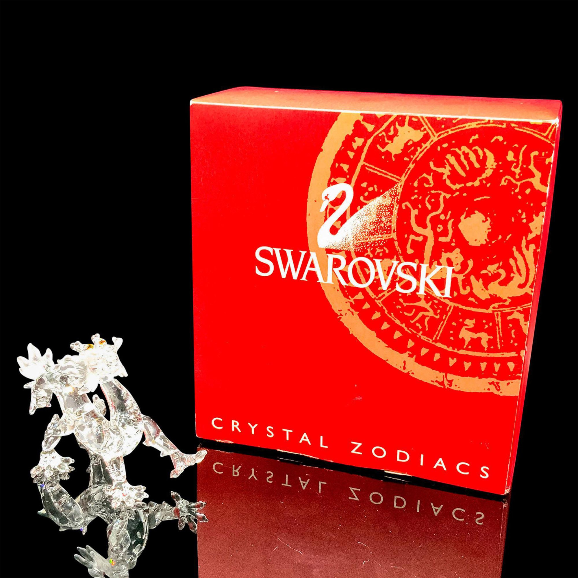 Swarovski Crystal Zodiac Figurine, Dragon and Bases - Image 4 of 4