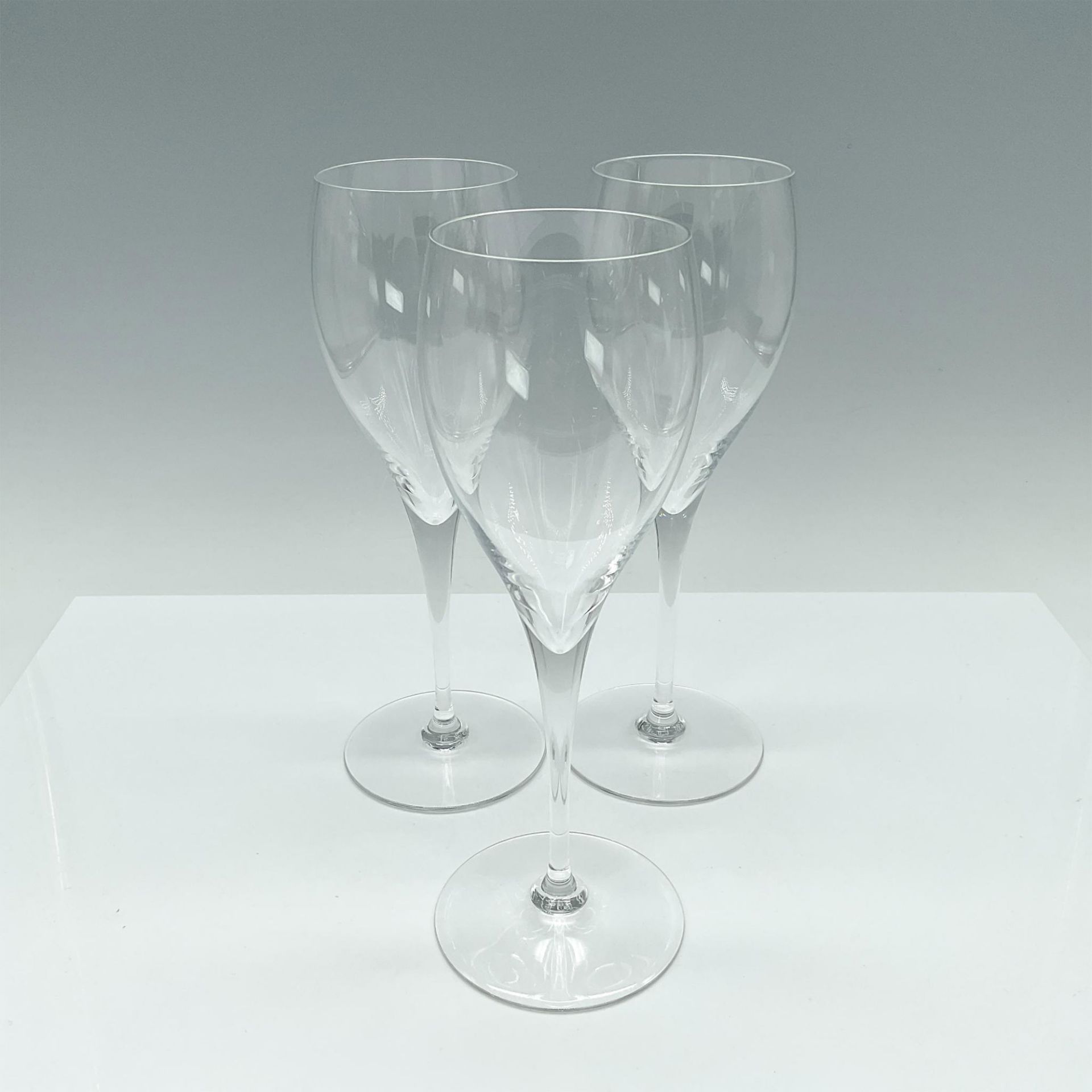 3pc Baccarat Sparkling Wine Glasses