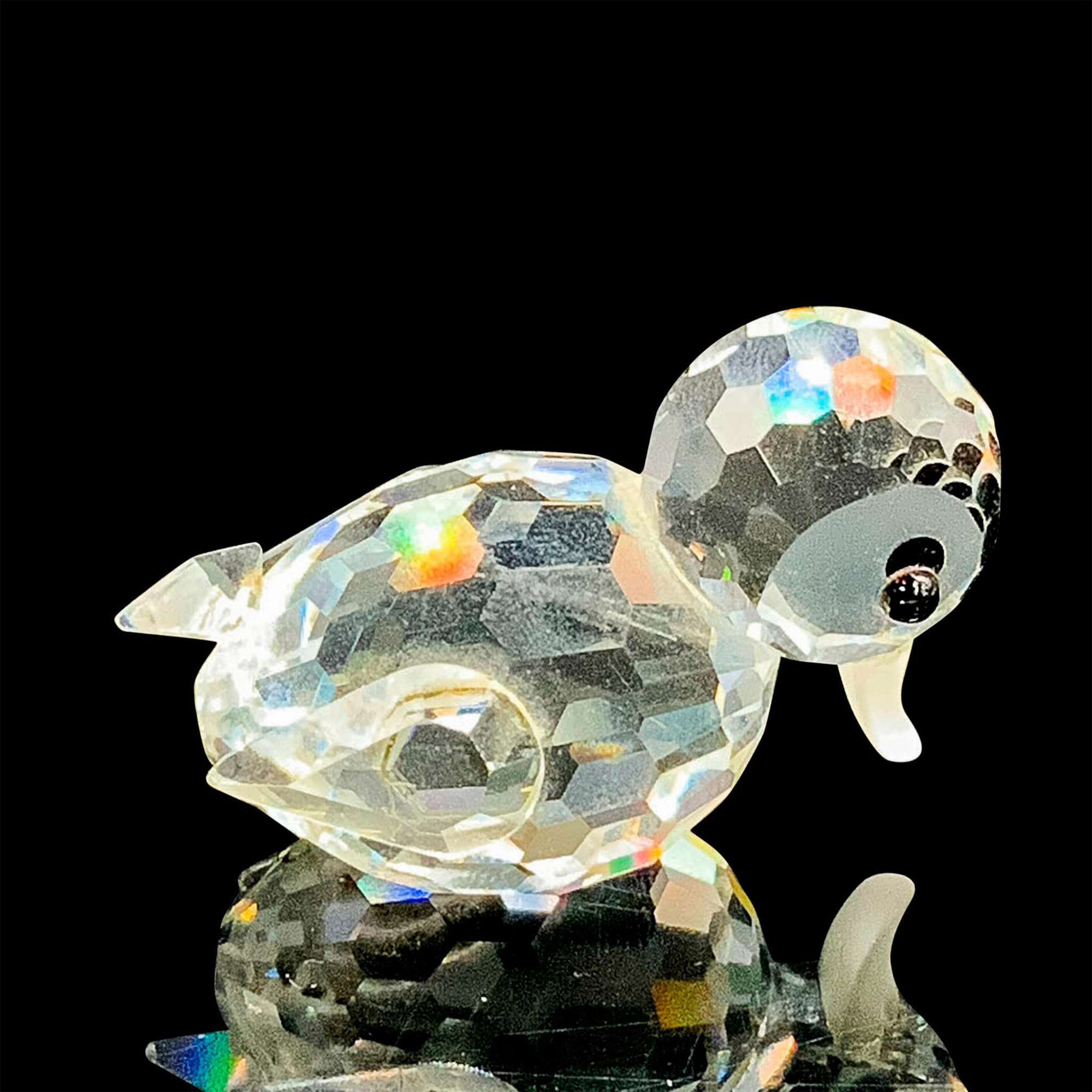 Swarovski Silver Crystal Figurine, Mini Swimming Duck 12531 - Image 2 of 3
