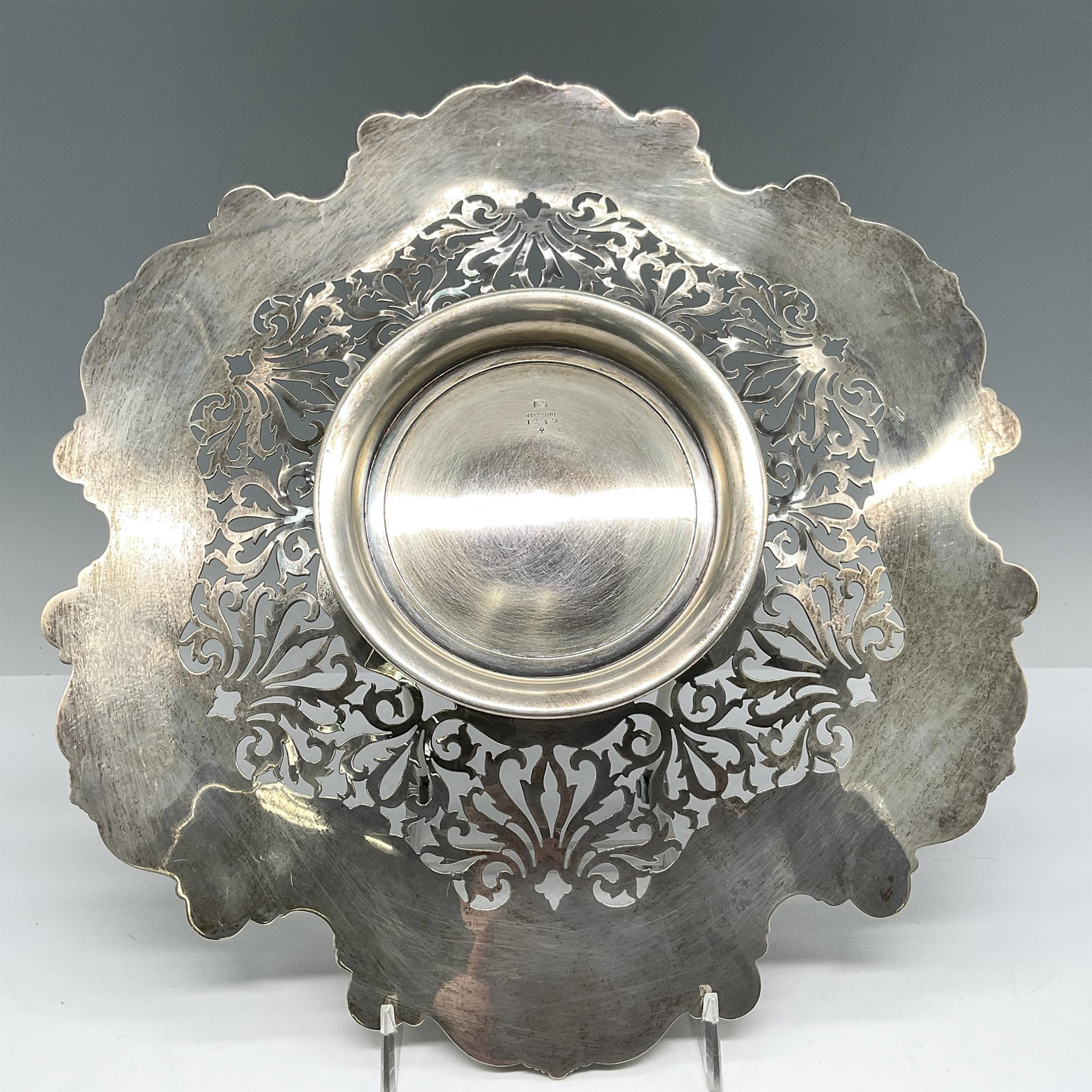 Sterling Silver Round Serving Tray - Image 3 of 3