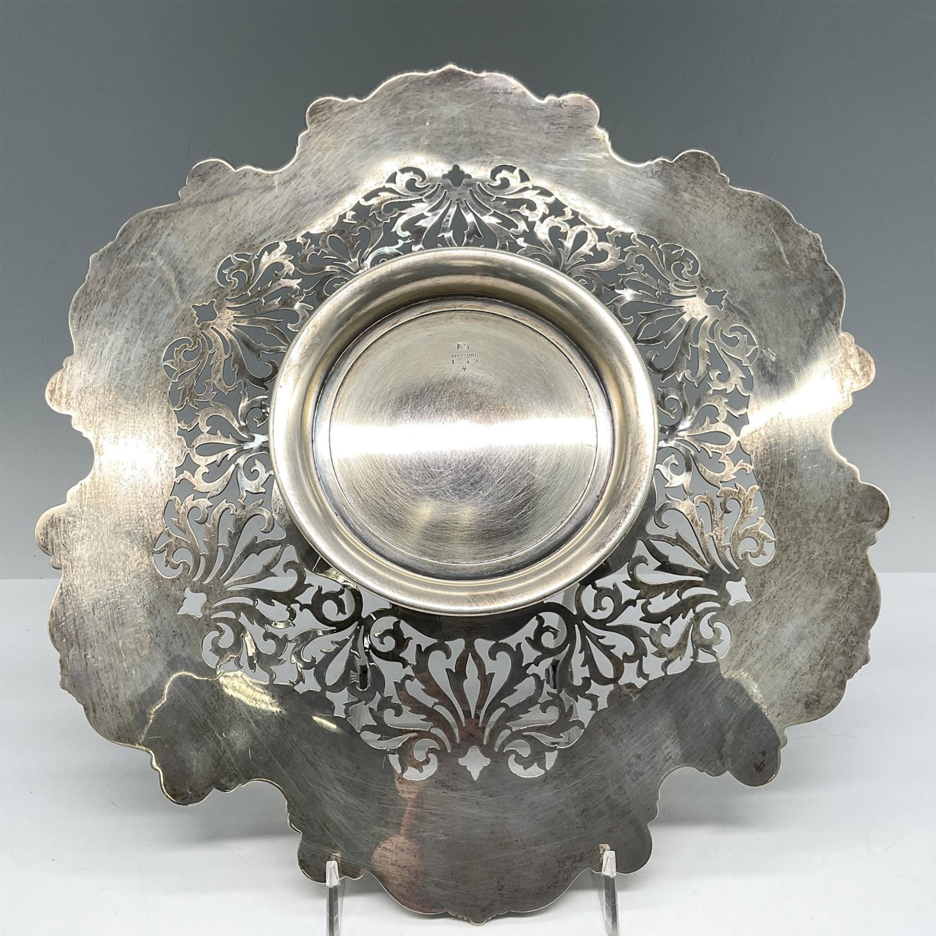 Sterling Silver Round Serving Tray - Bild 3 aus 3