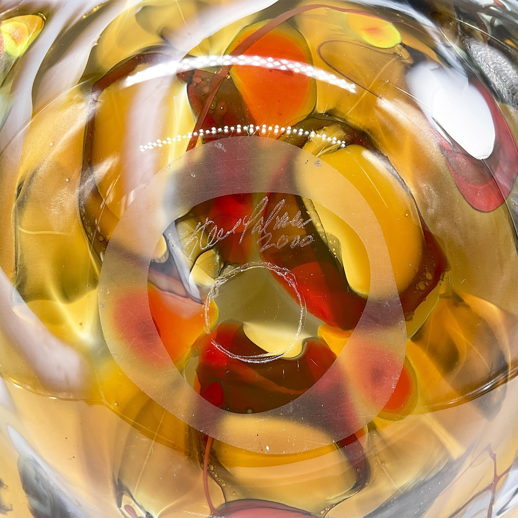 Steve Palmer Star Glass Works Design Bowl, Signed - Image 4 of 4