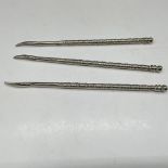 3pc Silver Nut Pick