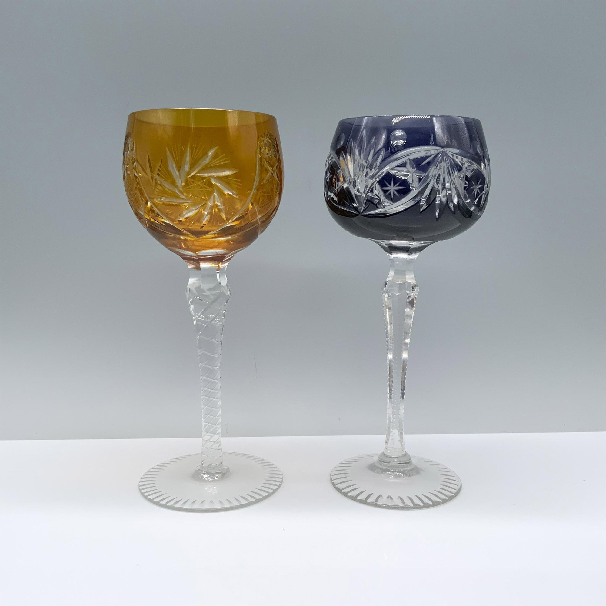 2pc Bohemian Colorful Wine Glasses - Image 2 of 3