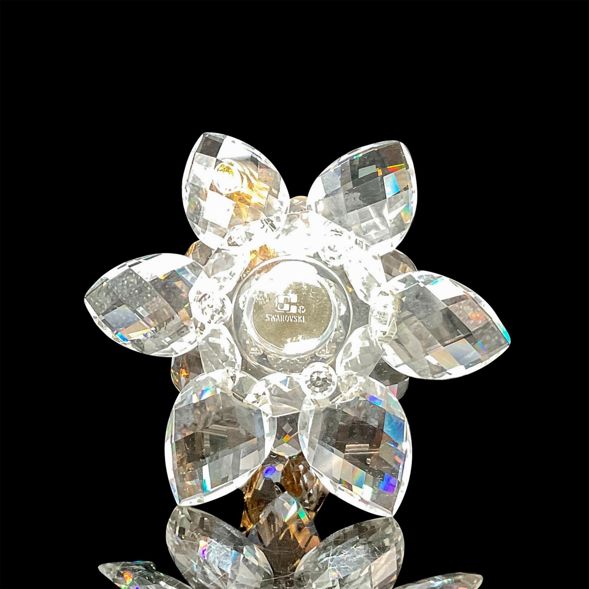 Swarovski Crystal Figurine, Gold Hummingbird on Lotus - Bild 4 aus 4