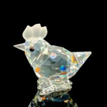 Swarovski Silver Crystal Figurine, Mini Hen 014492