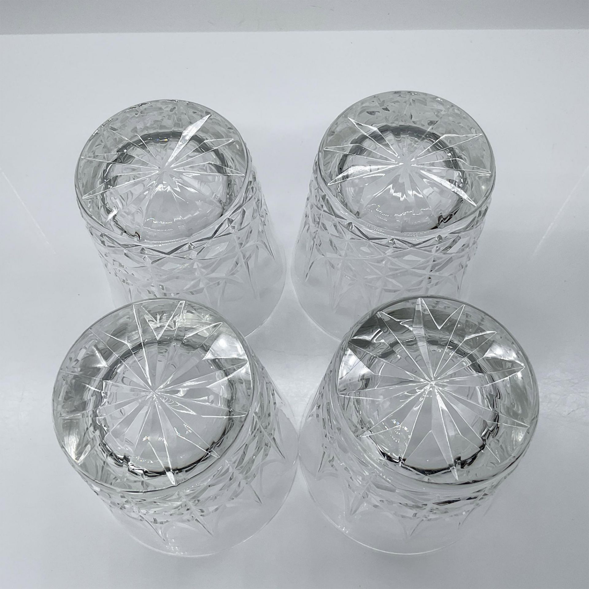 4pc Baccarat Crystal Rocks Glasses - Bild 3 aus 4