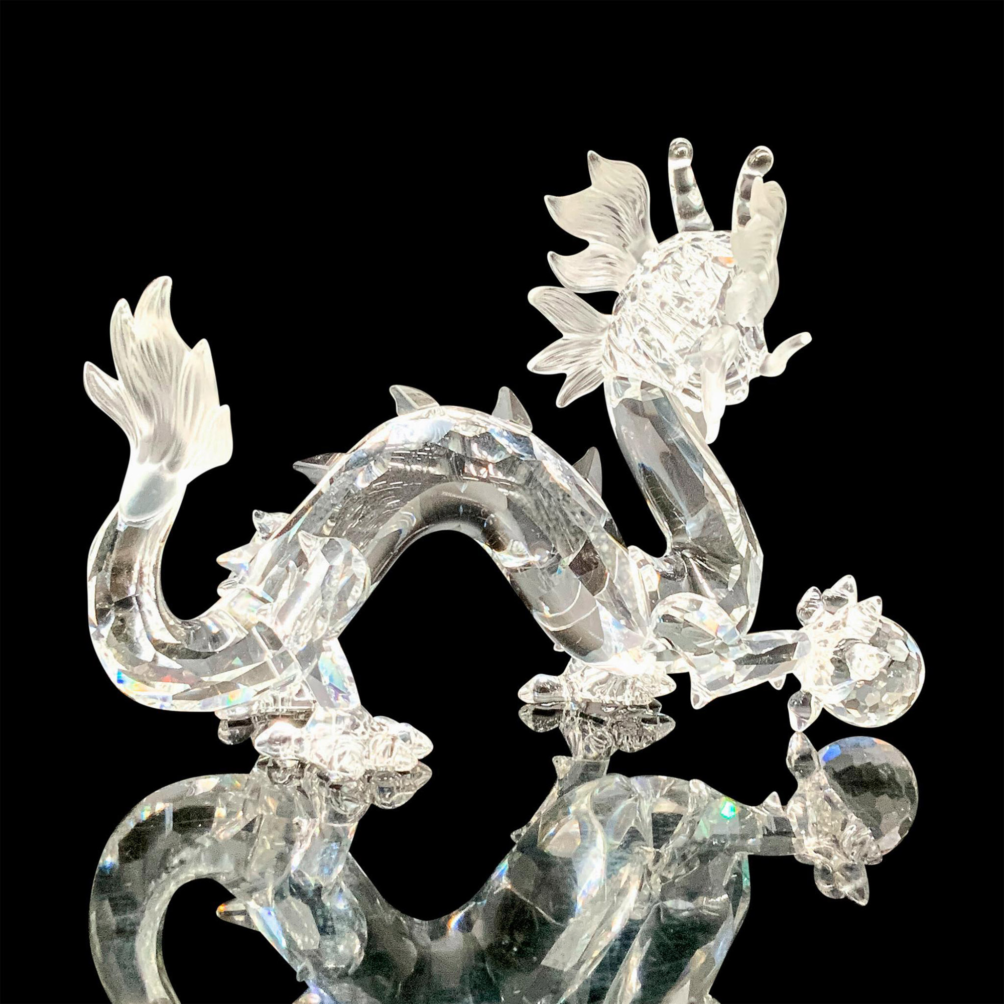 Swarovski Crystal Figurine and Base, 1997 Dragon 208398 - Image 2 of 6