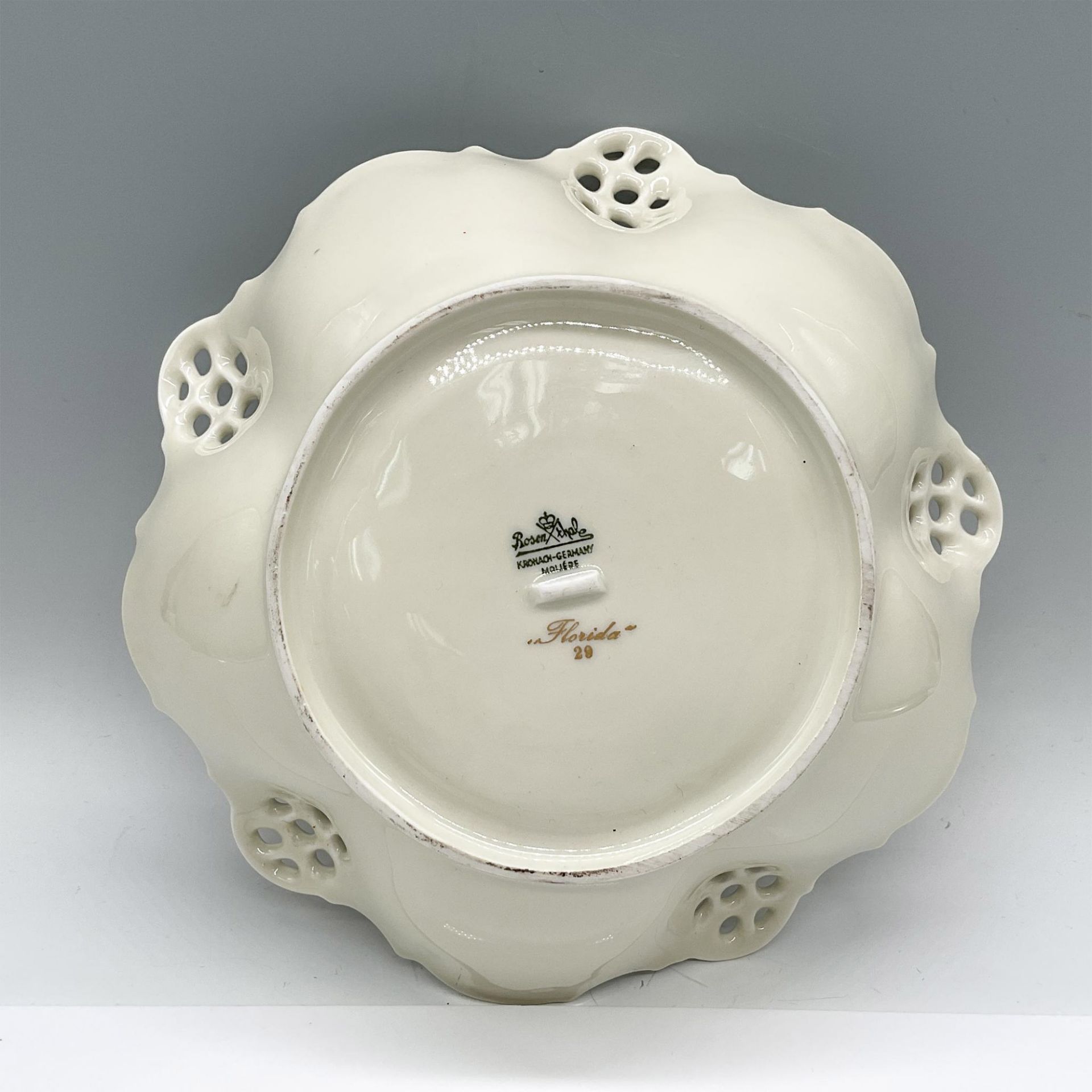 Rosenthal Porcelain Floral Bowl, Florida - Image 3 of 3