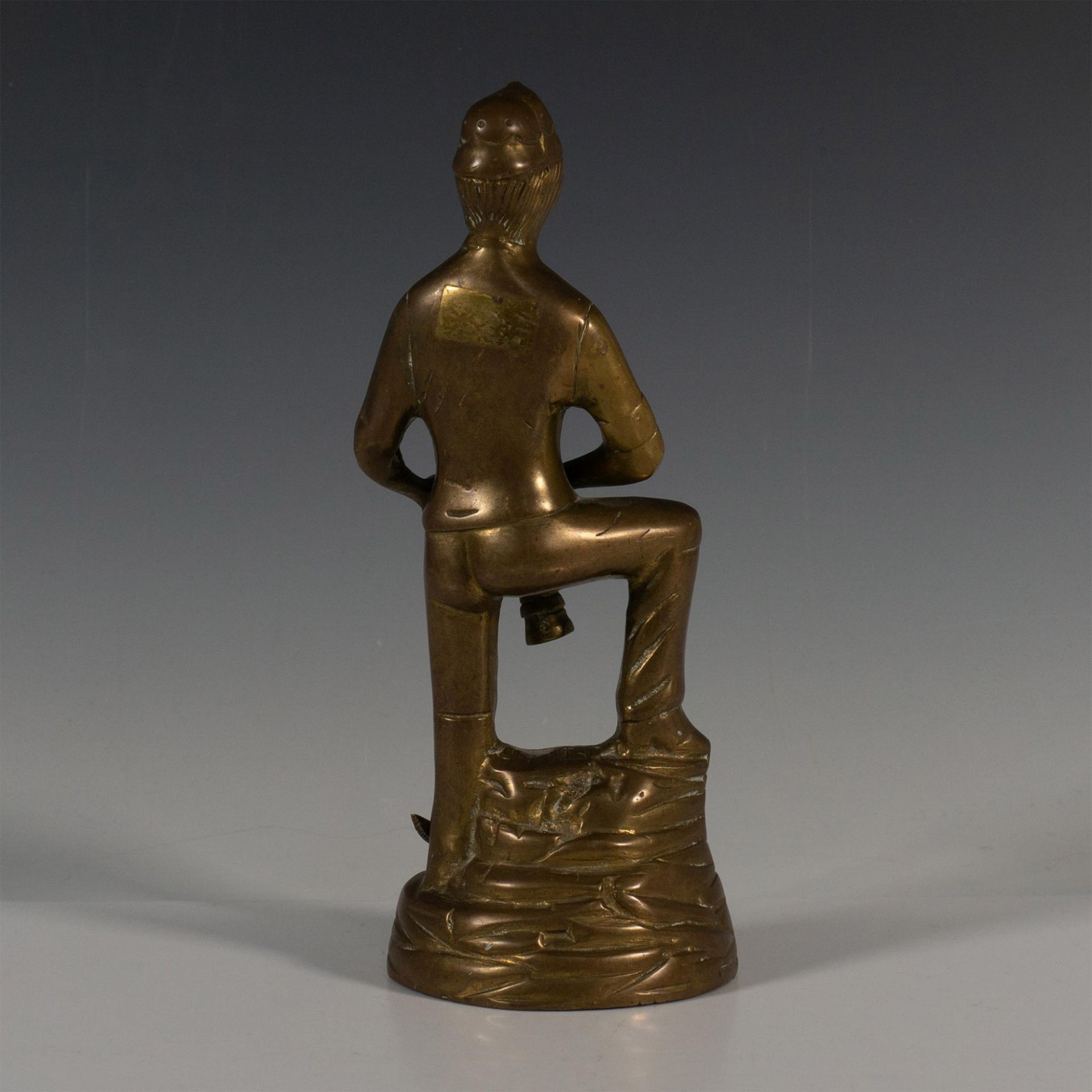 Vintage Solid Brass Decorative Statuette Coal Miner - Bild 4 aus 5