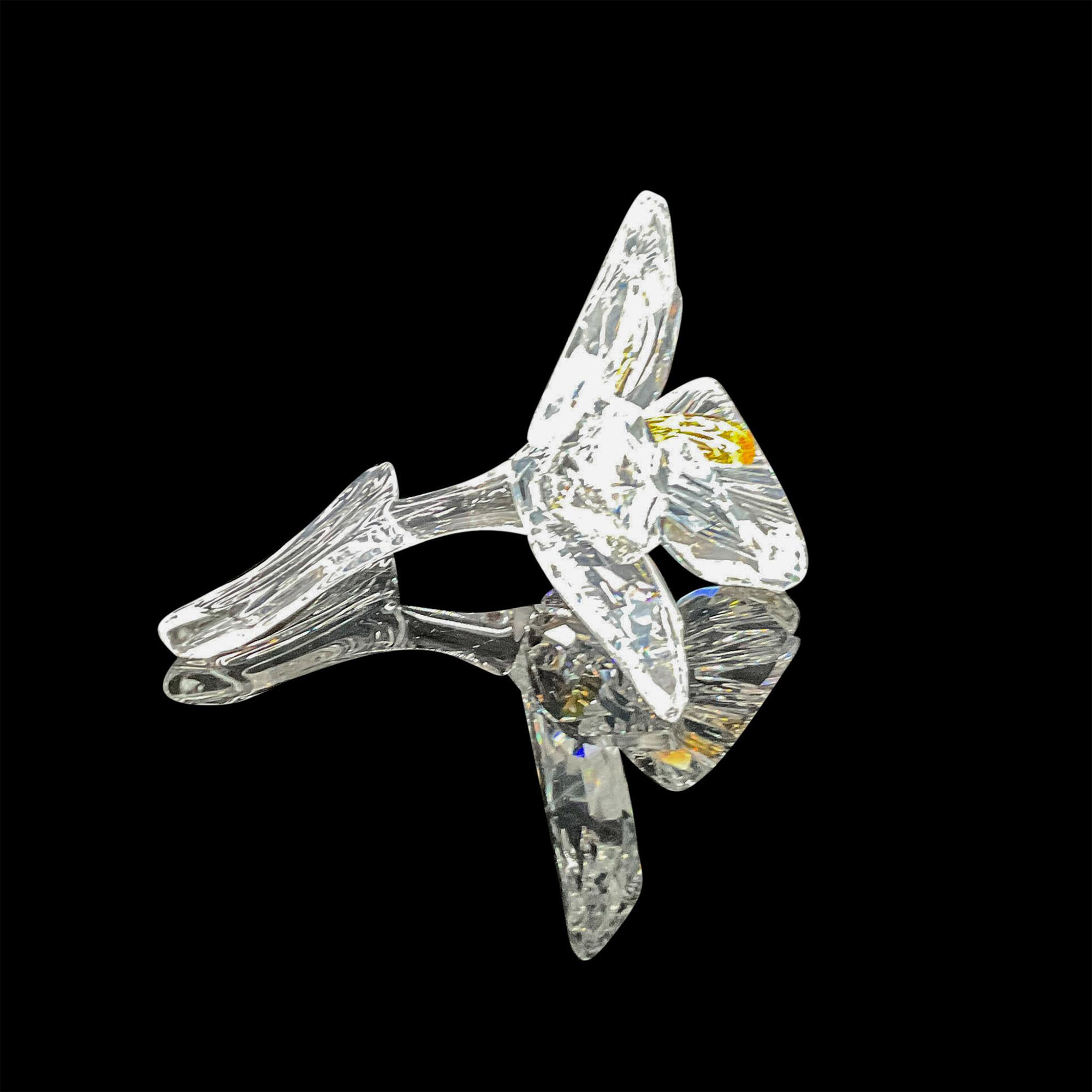 Swarovski Silver Crystal Figurine, The Yellow Orchid - Image 2 of 4