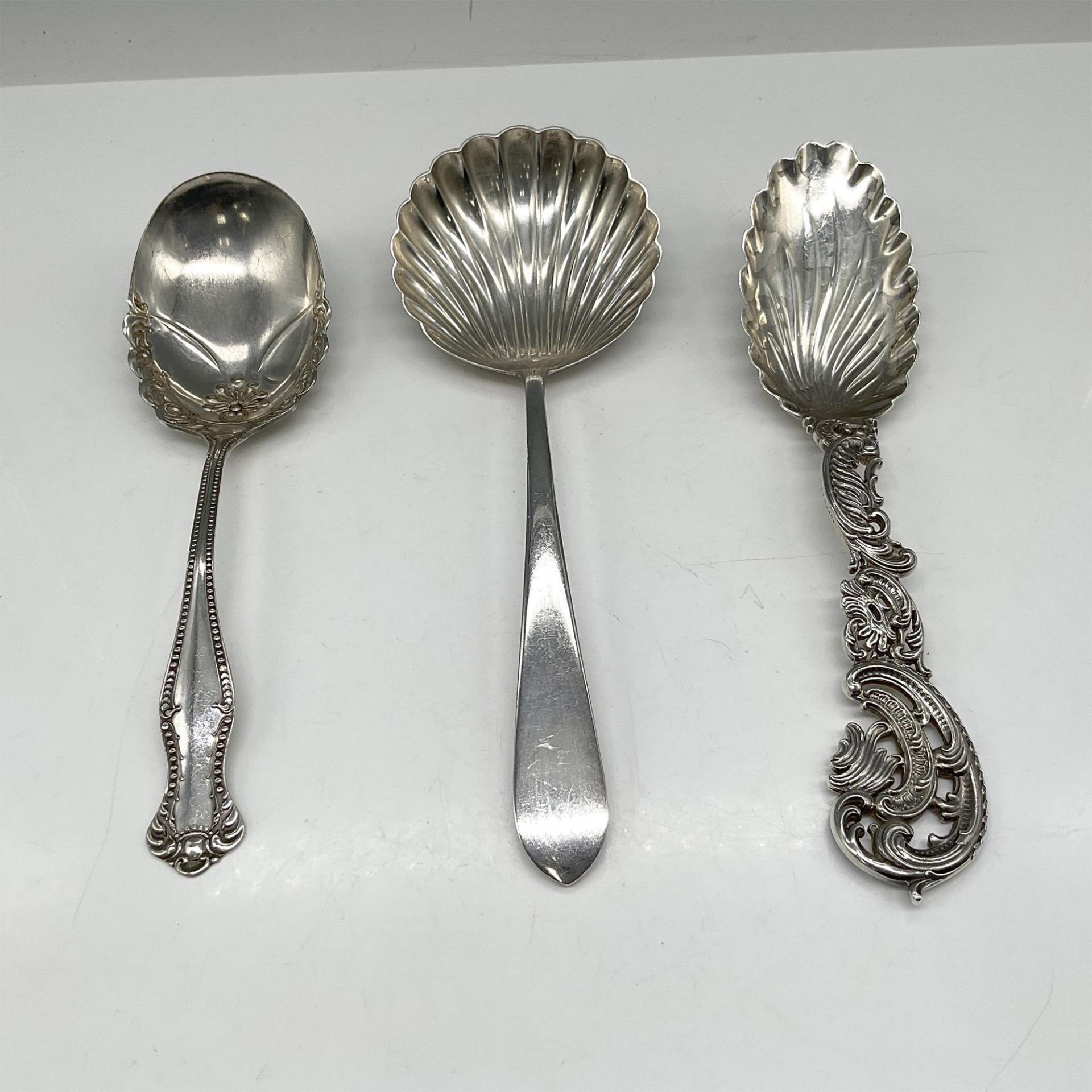 3pc Sterling Silver Serving Spoons - Image 2 of 3