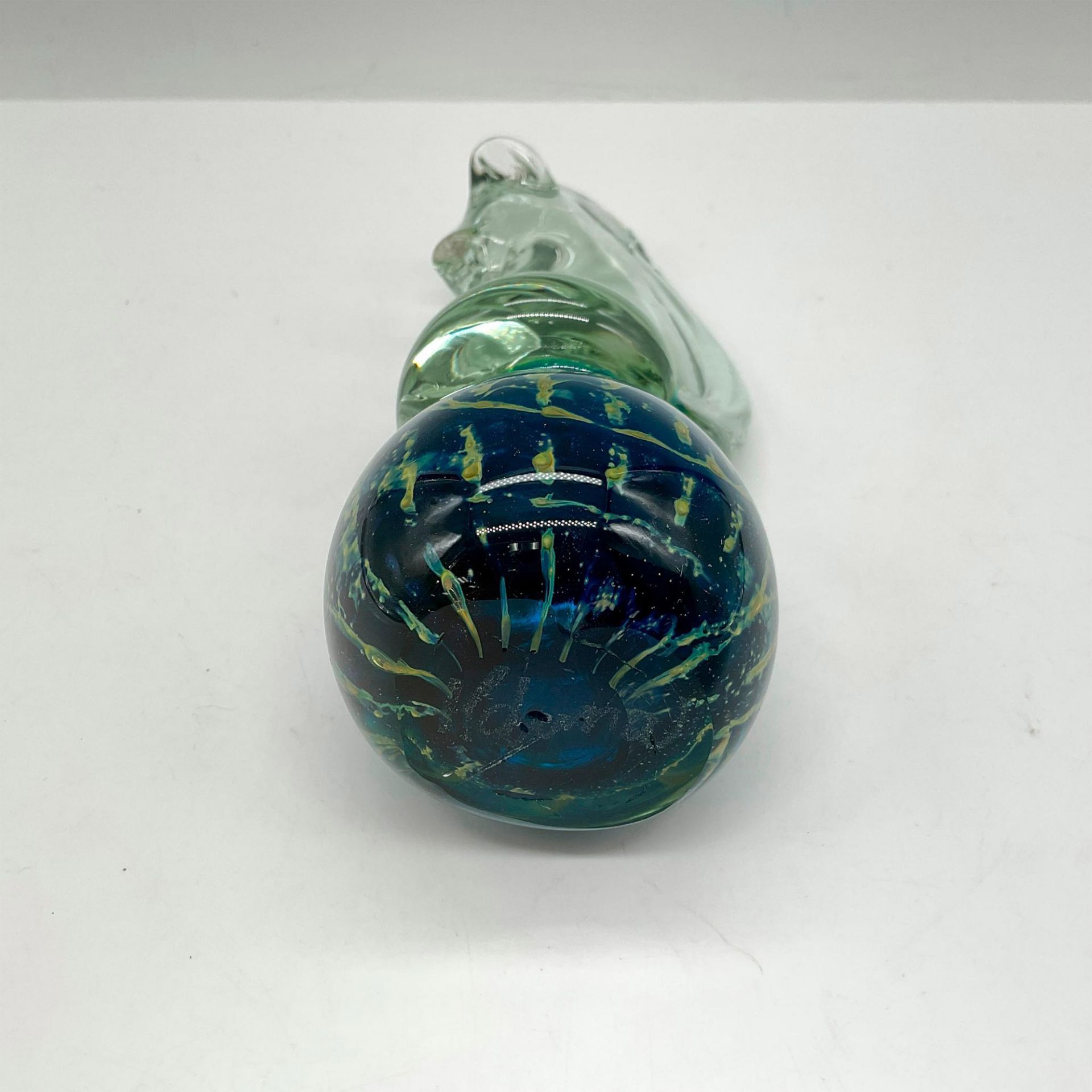 Mdina Signed Maltese Art Glass Seahorse Paperweight - Bild 4 aus 4