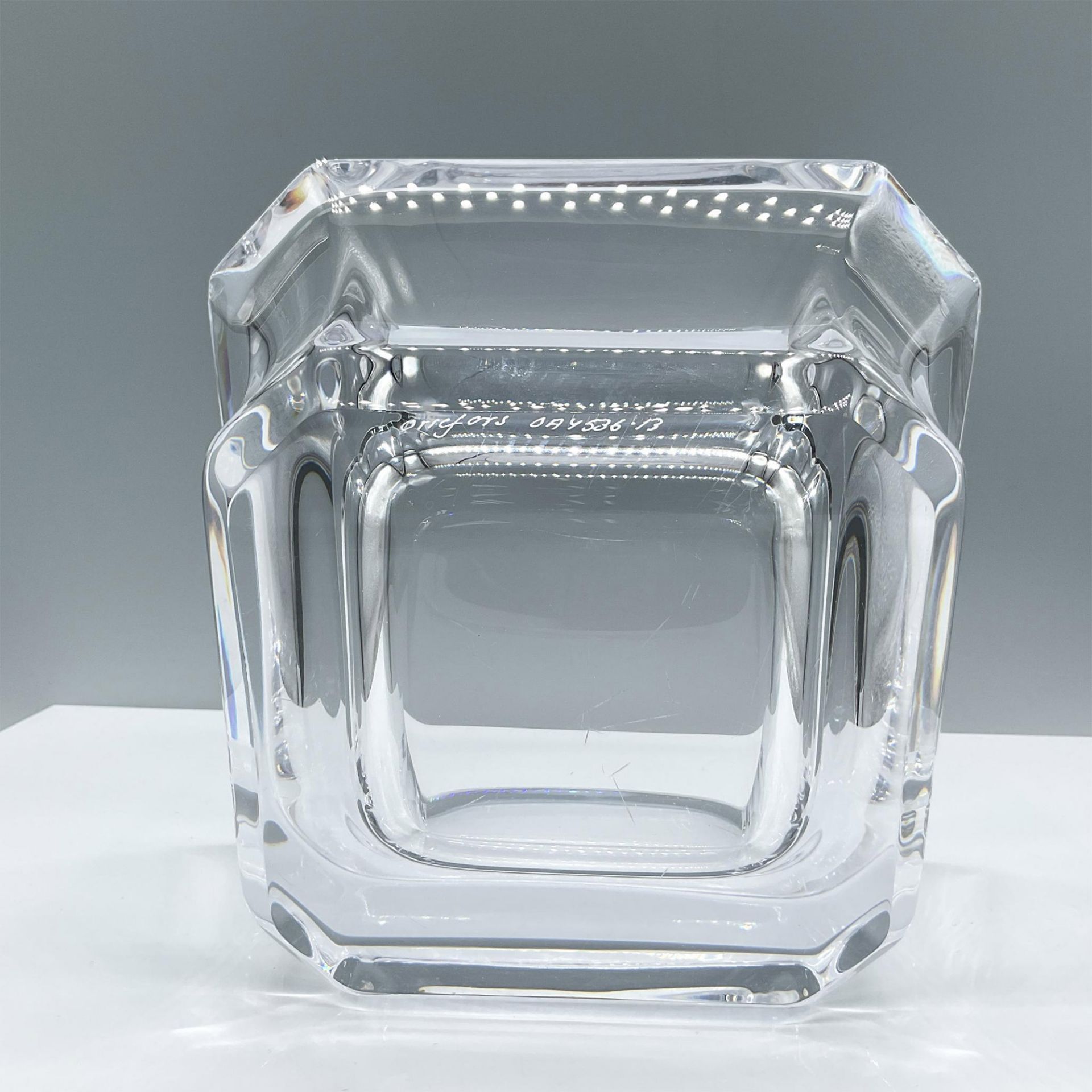 Orrefors Crystal Bowl, Square - Image 4 of 5