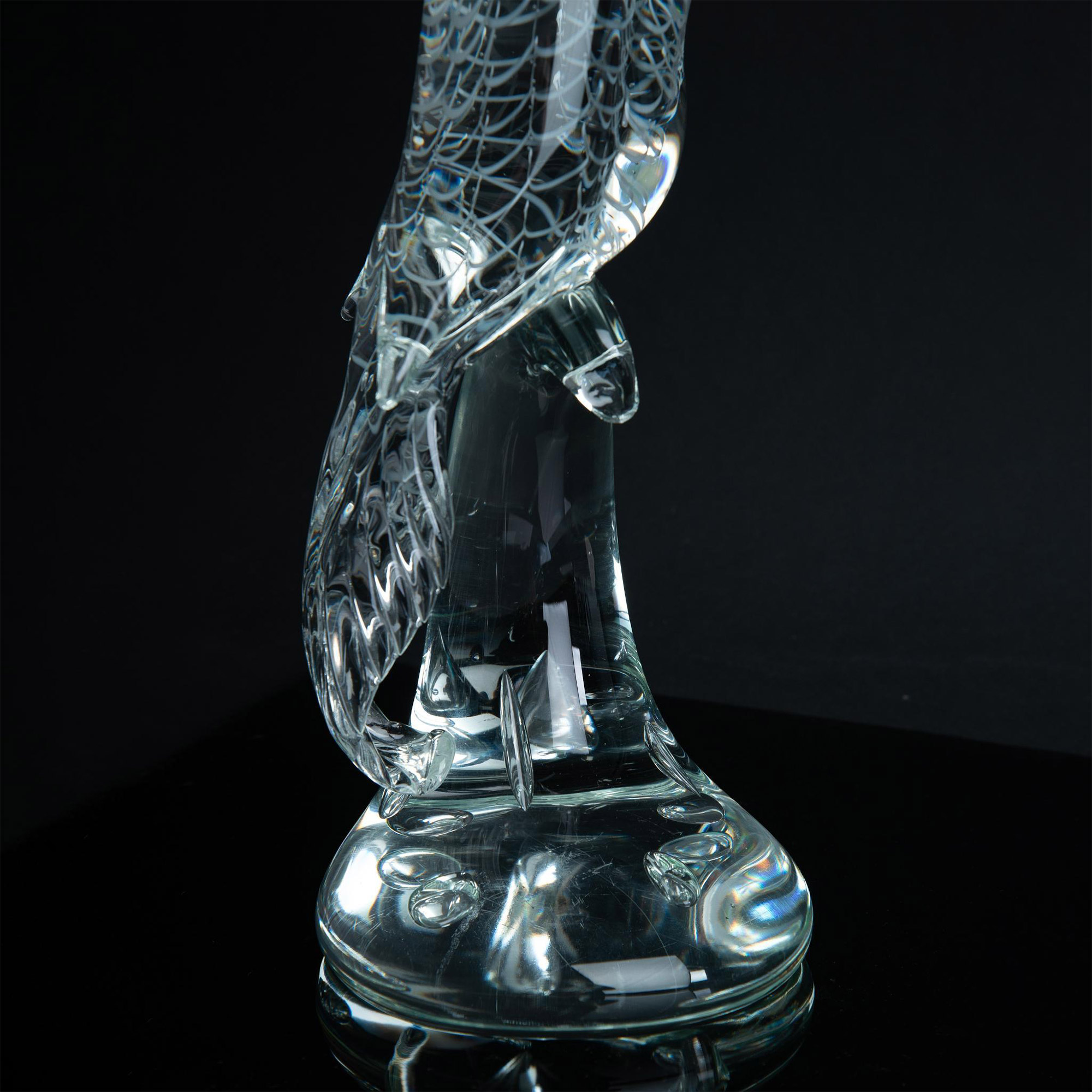Murano Licio Zanetti Cockatoo Art Glass Sculpture, Signed - Image 3 of 6