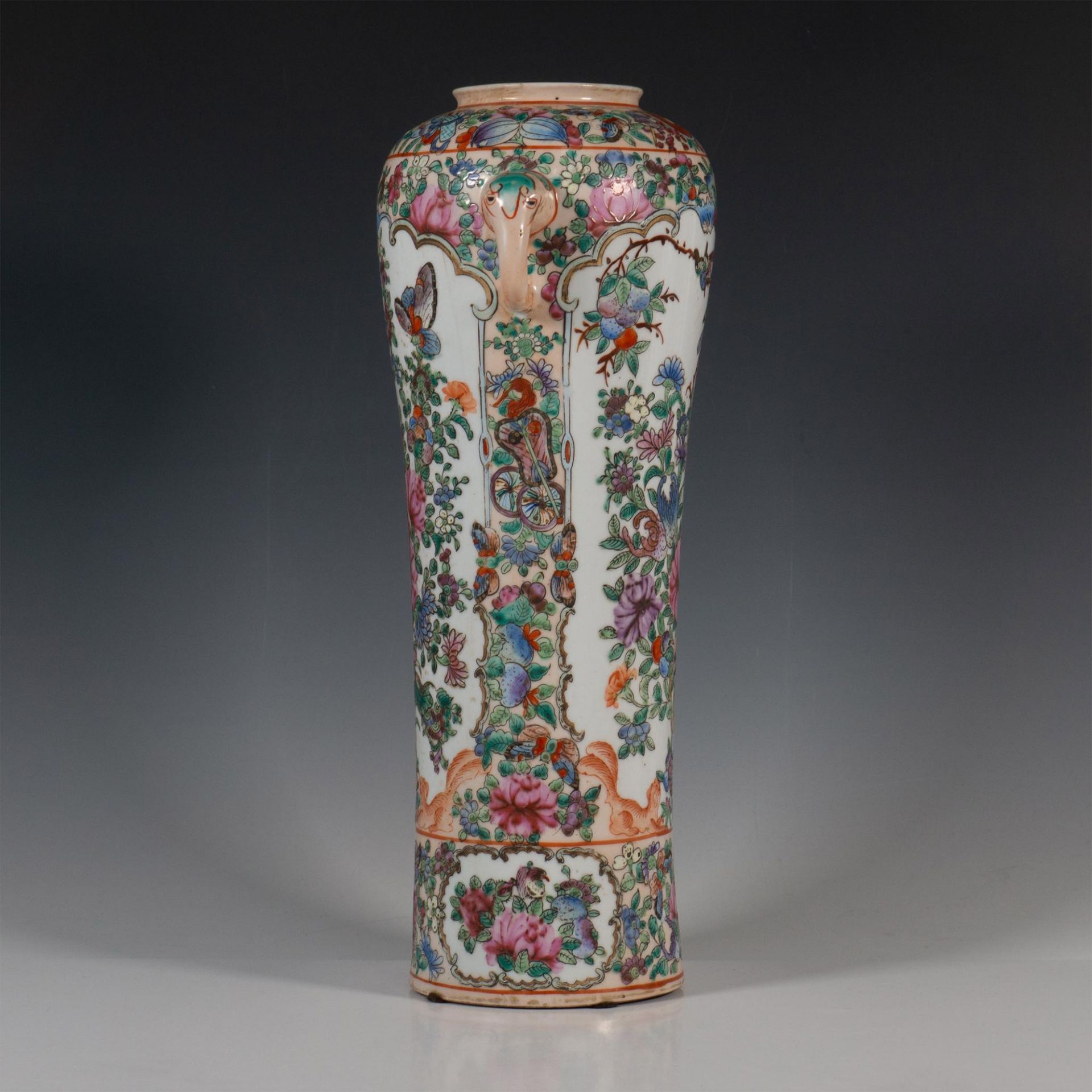 Large Original Chinese Hand Painted Porcelain Vase - Bild 2 aus 4