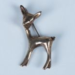 Pretty Mexican Sterling Silver Deer Pin
