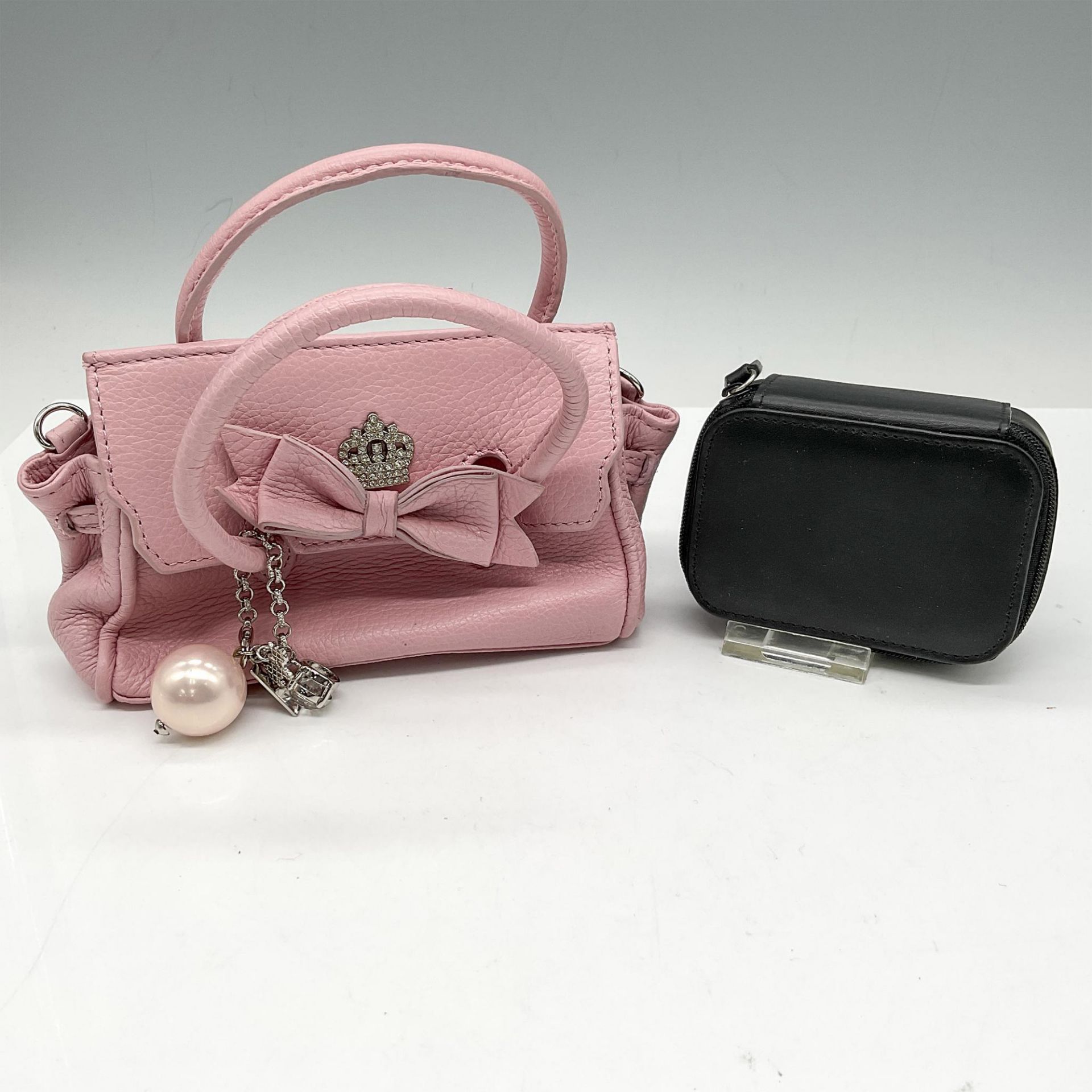 2pc My Flat In London Petite Pink Purse + Coach Pill Case