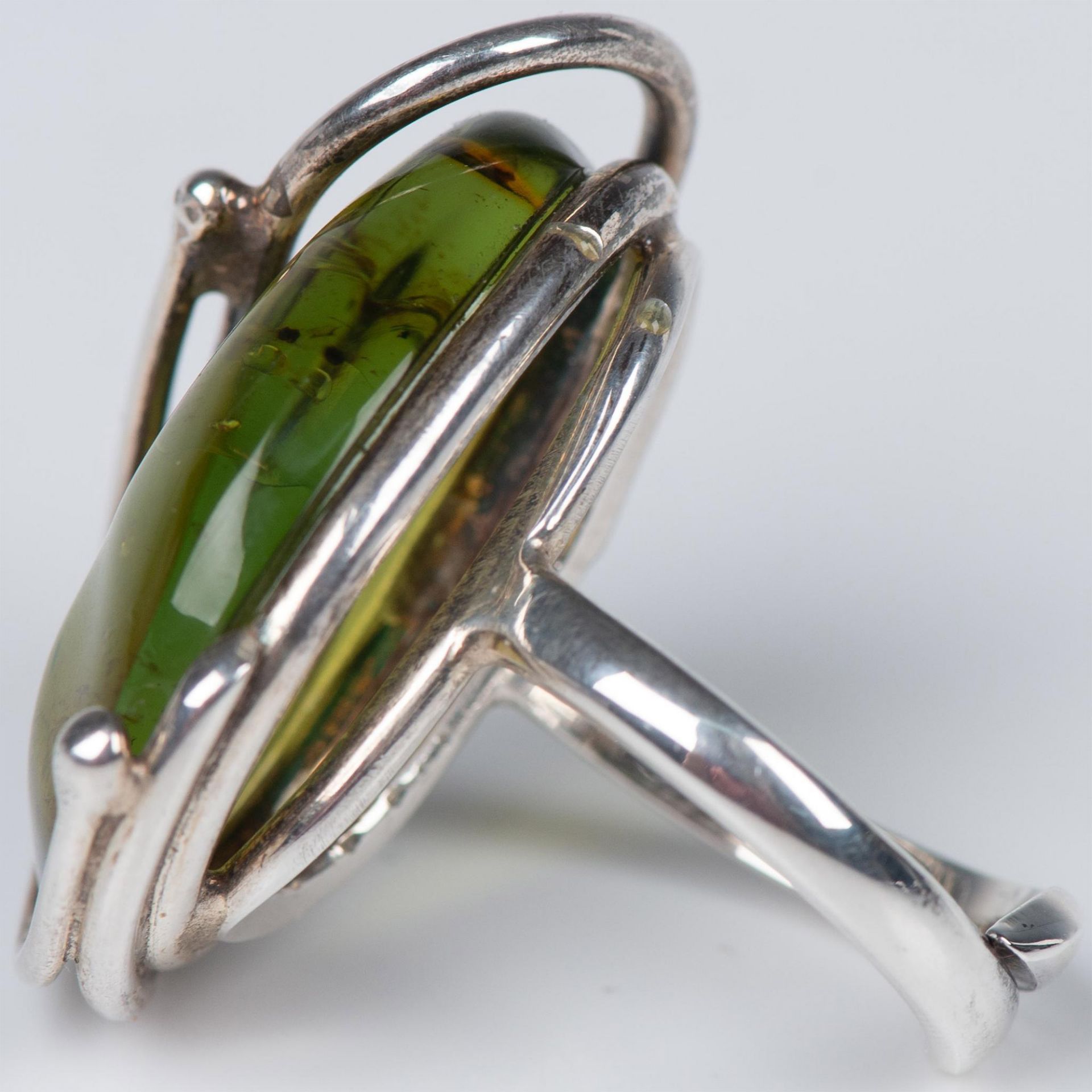 Sterling Silver and Baltic Amber Ring - Image 2 of 4