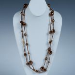 Bronze Faux Pearl Necklace