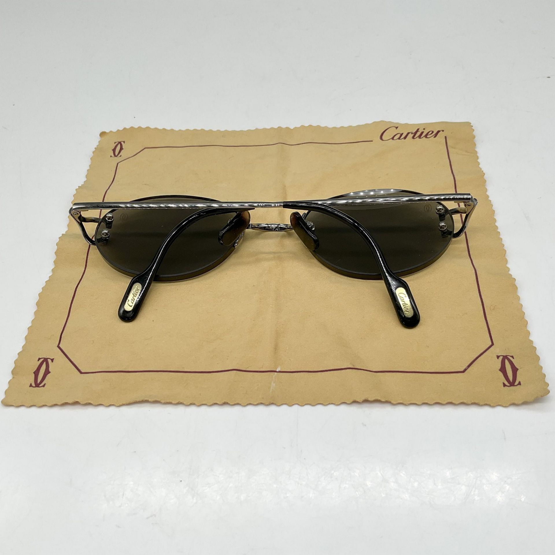 Cartier Scala Rimless Sunglasses with Case - Image 4 of 5