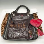 2pc Brighton Fashion Chic Leopard Tote + Heart Coin Purse