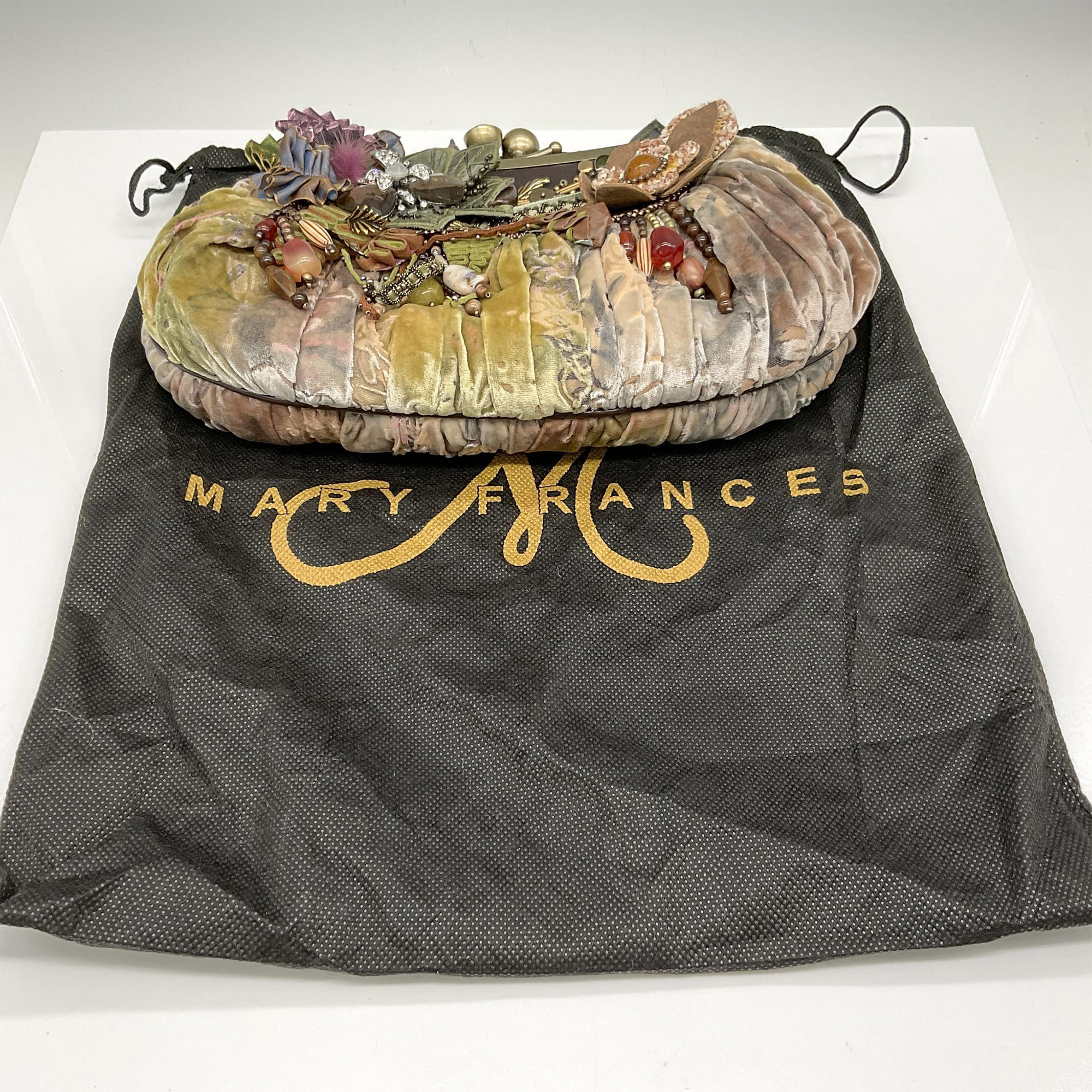 Mary Frances Velveteen Clutch Bag - Image 4 of 4