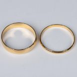 2pc Cute Vintage Monet Gold Metal Bangle Bracelets